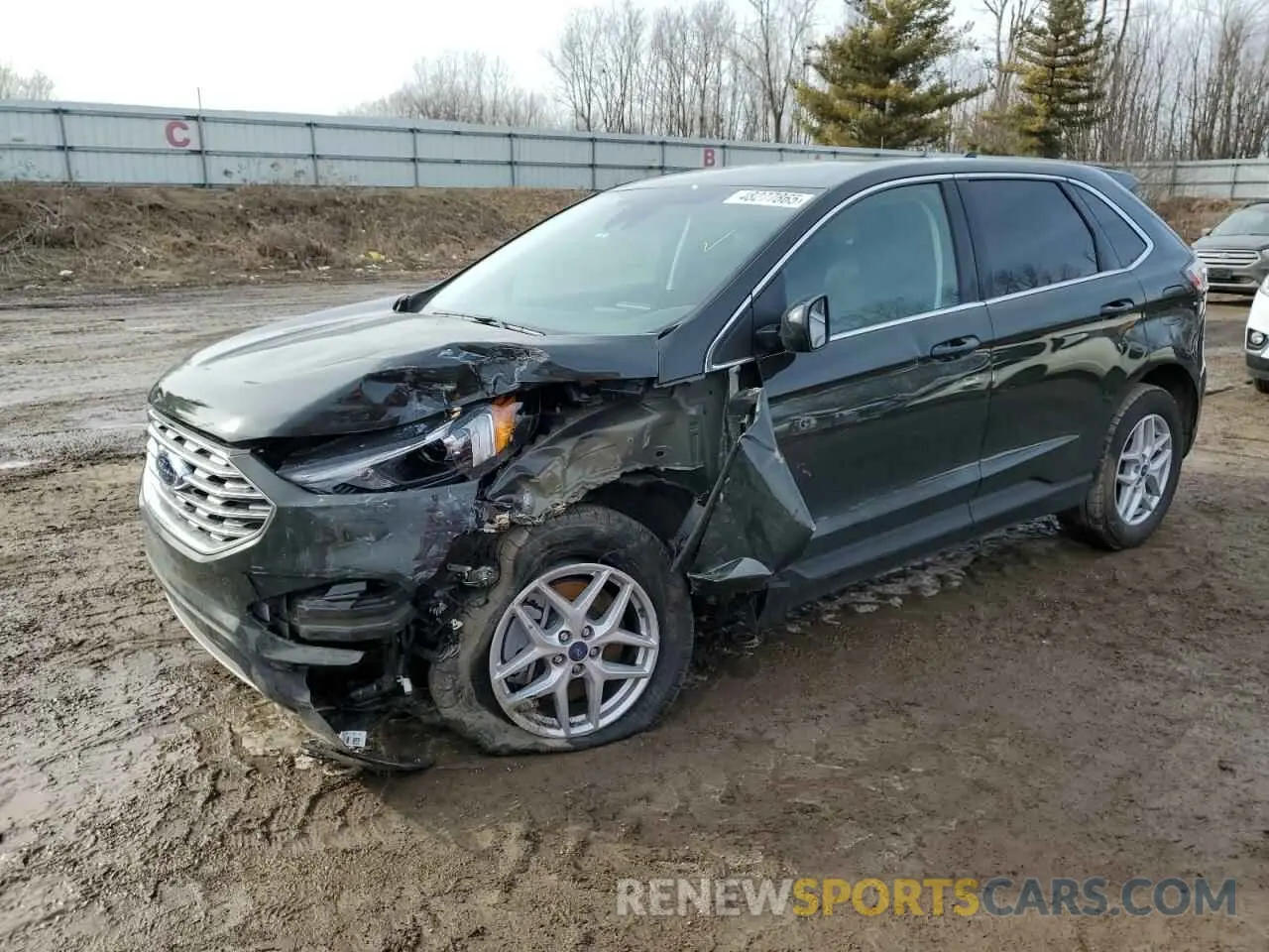 1 Photograph of a damaged car 2FMPK4J93NBB16453 FORD EDGE 2022