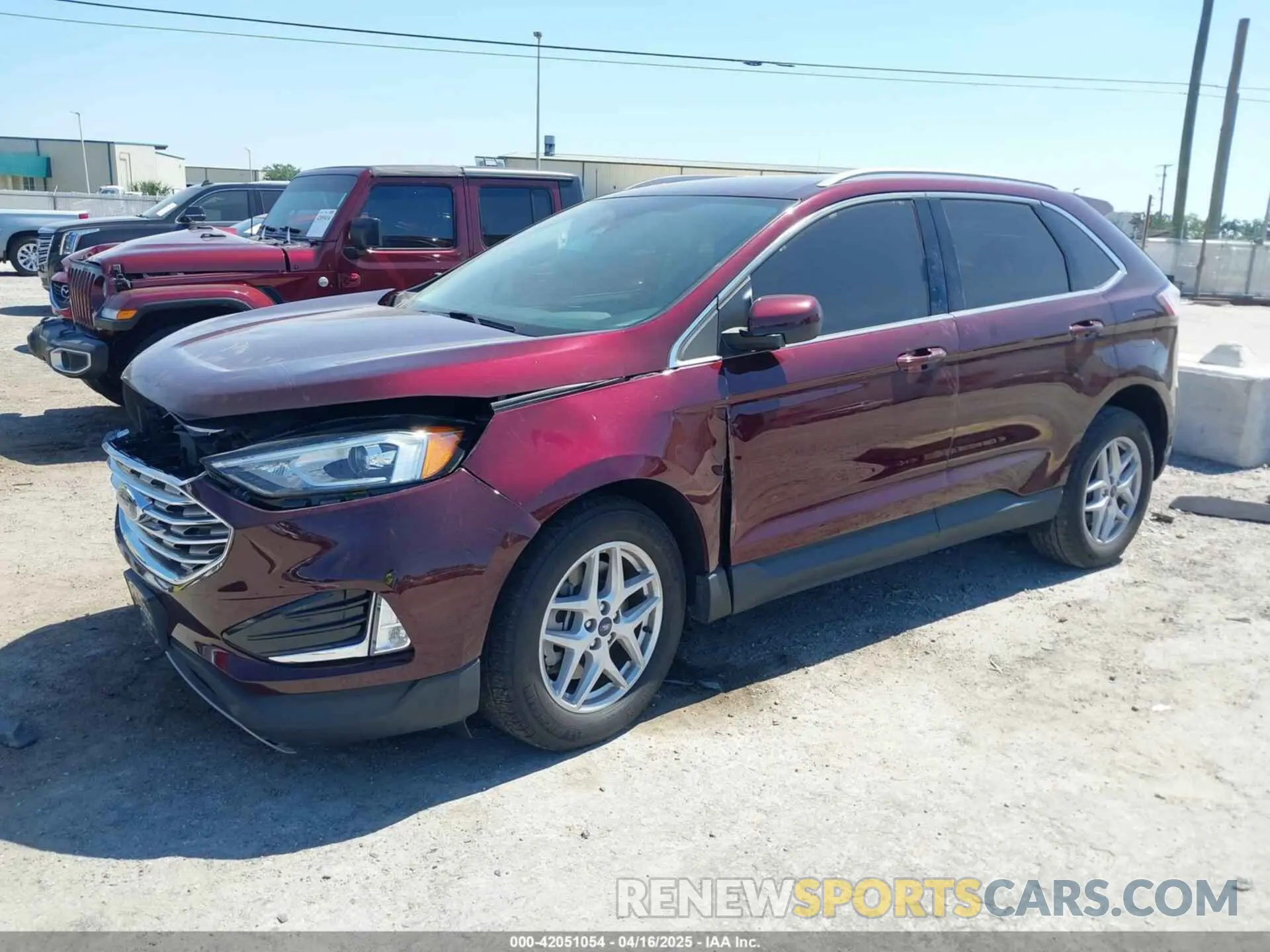 2 Photograph of a damaged car 2FMPK4J95NBA11199 FORD EDGE 2022