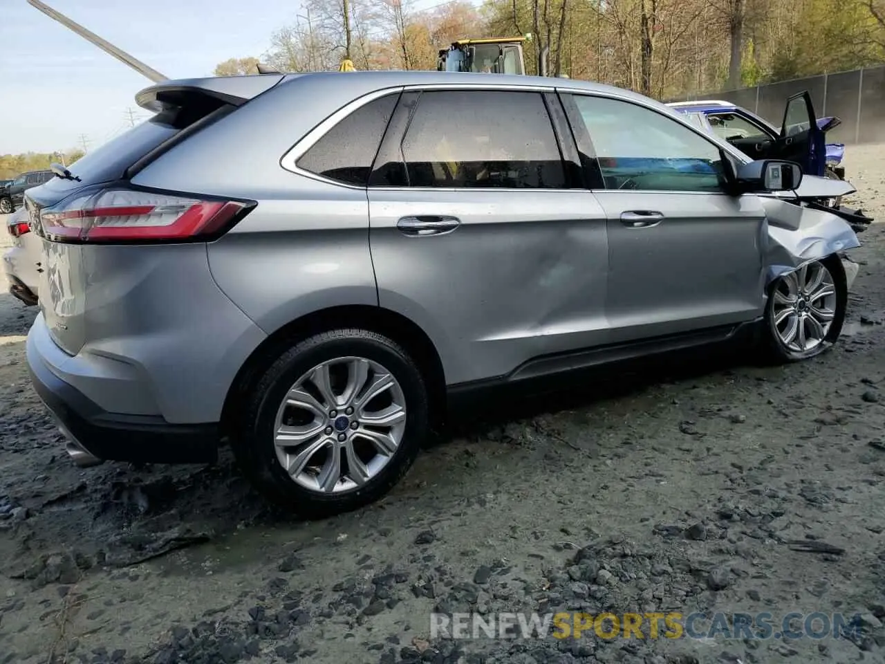 3 Photograph of a damaged car 2FMPK4K94NBB06335 FORD EDGE 2022