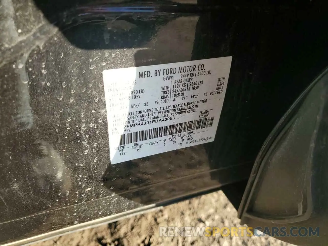 15 Photograph of a damaged car 2FMPK4J91PBA43053 FORD EDGE 2023