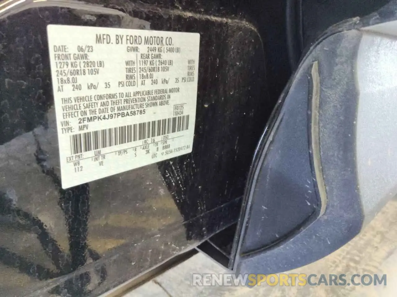 12 Photograph of a damaged car 2FMPK4J97PBA58785 FORD EDGE 2023