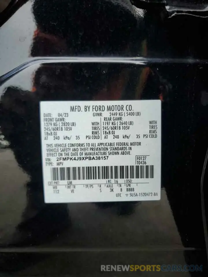 14 Photograph of a damaged car 2FMPK4J9XPBA38157 FORD EDGE 2023