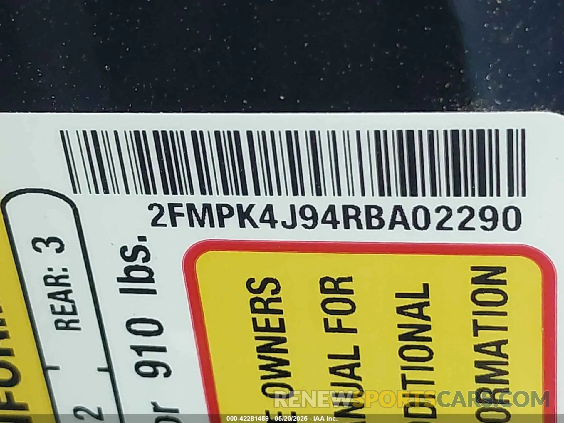 9 Photograph of a damaged car 2FMPK4J94RBA02290 FORD EDGE 2024