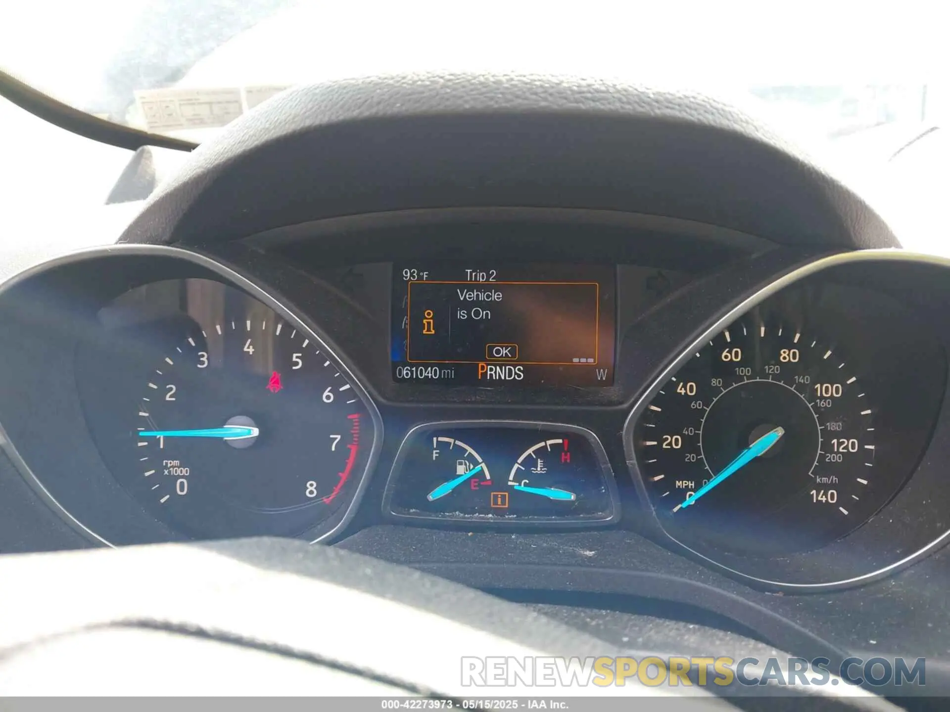 7 Photograph of a damaged car 1FMCU0F75KUA93465 FORD ESCAPE 2019