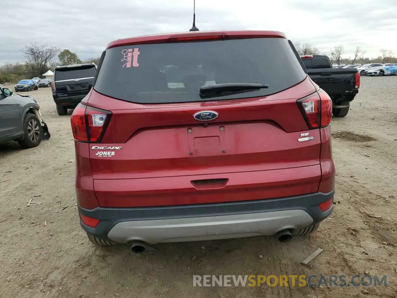 6 Photograph of a damaged car 1FMCU9GD8KUA91072 FORD ESCAPE 2019