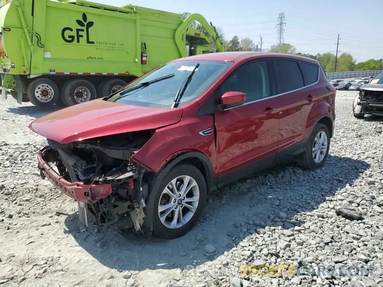 1 Photograph of a damaged car 1FMCU9GD9KUC17505 FORD ESCAPE 2019