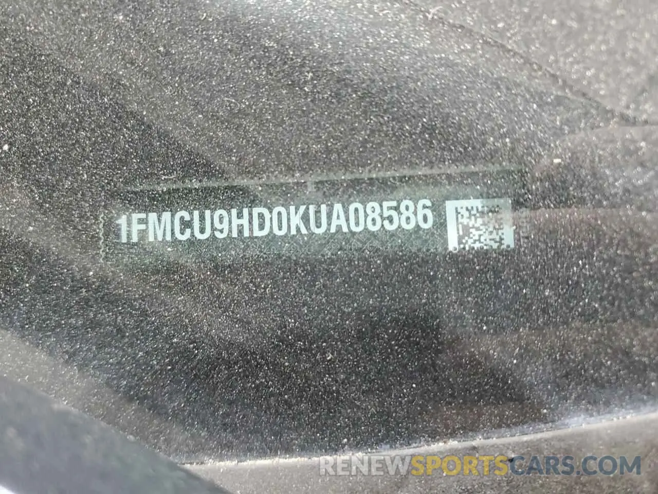 12 Photograph of a damaged car 1FMCU9HD0KUA08586 FORD ESCAPE 2019