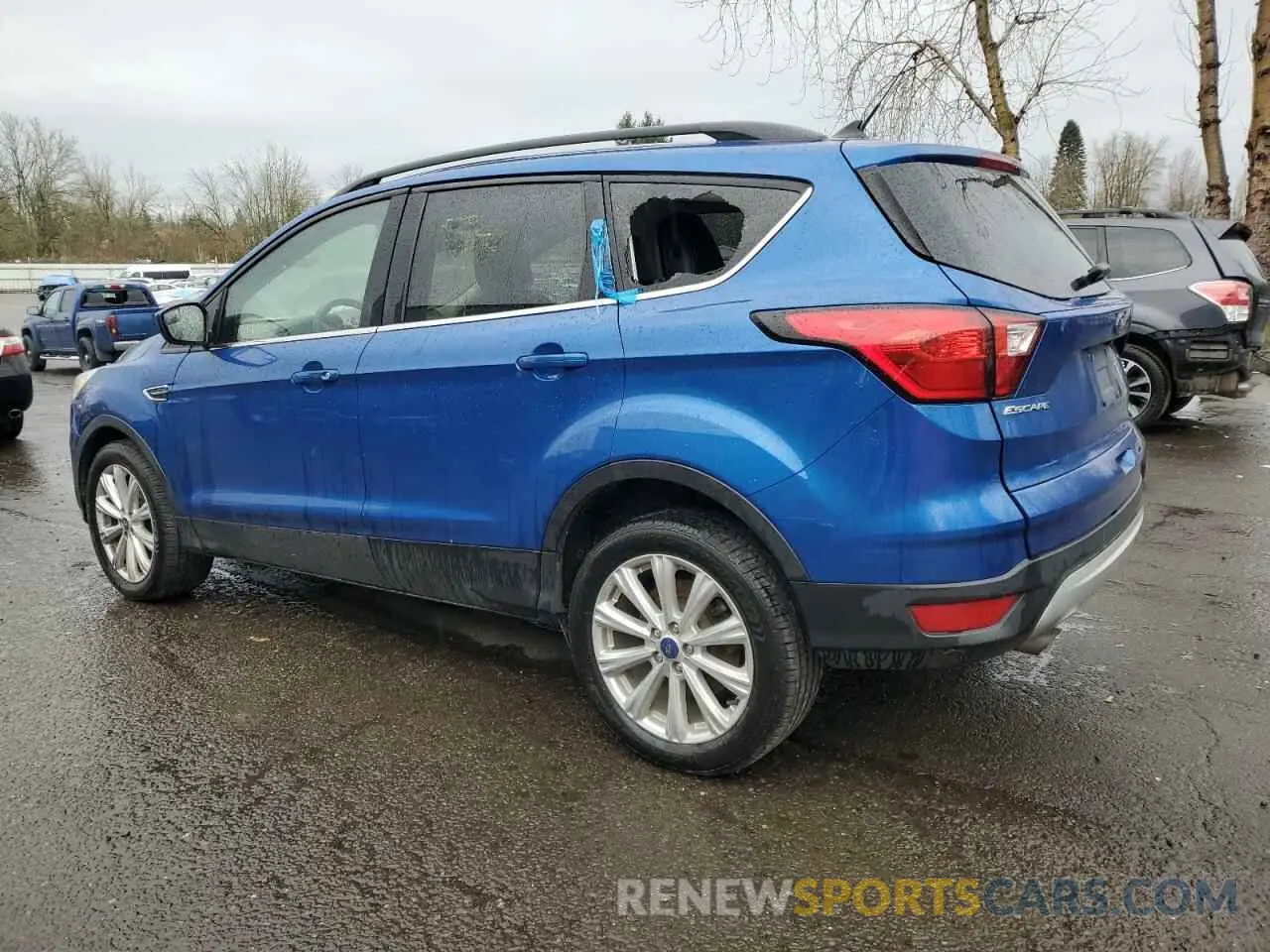 2 Photograph of a damaged car 1FMCU9HD0KUB52929 FORD ESCAPE 2019