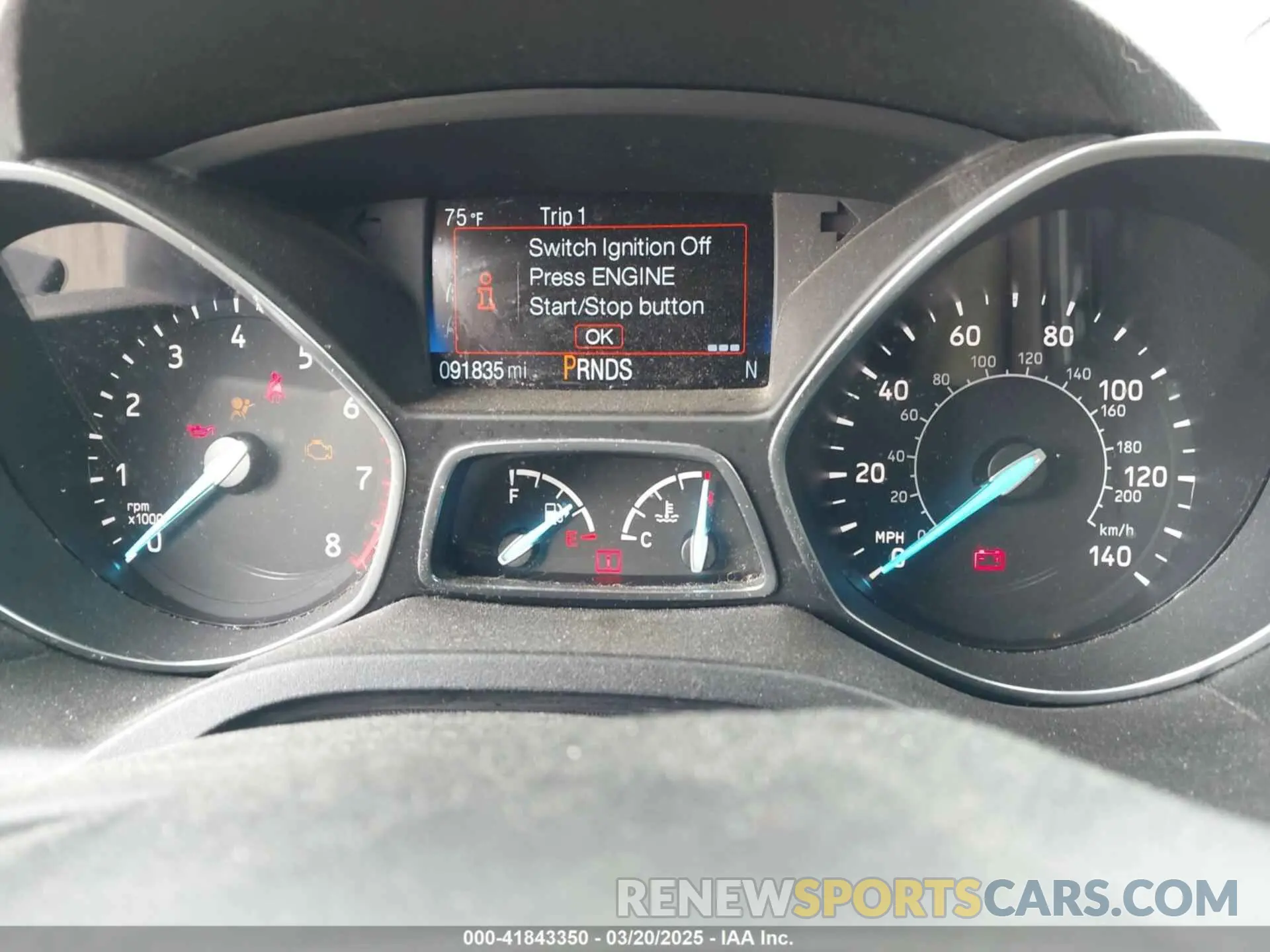 7 Photograph of a damaged car 1FMCU9HD1KUB75409 FORD ESCAPE 2019