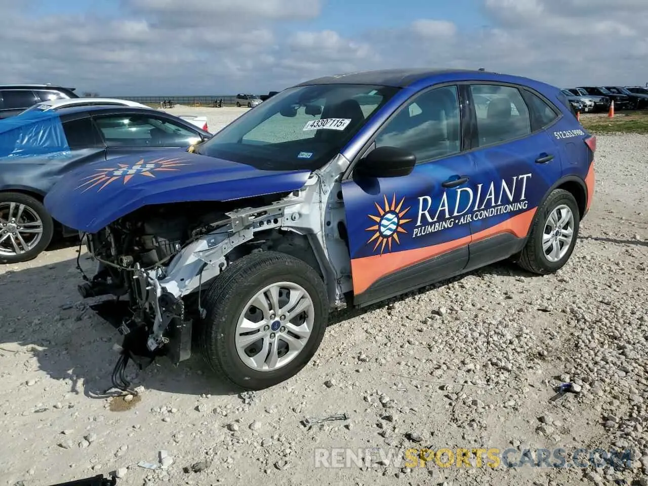 1 Photograph of a damaged car 1FMCU0F62LUA76292 FORD ESCAPE 2020