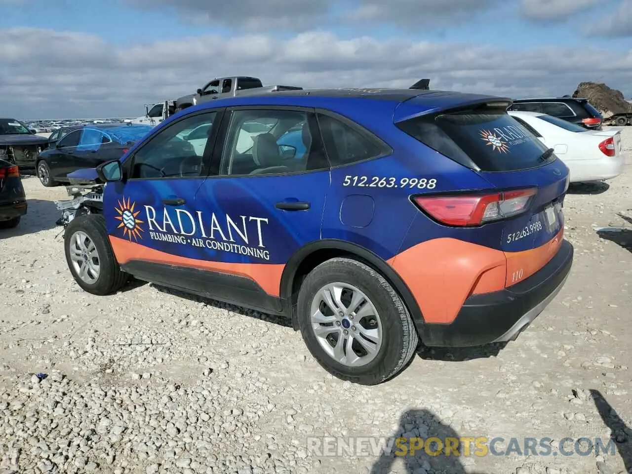 2 Photograph of a damaged car 1FMCU0F62LUA76292 FORD ESCAPE 2020