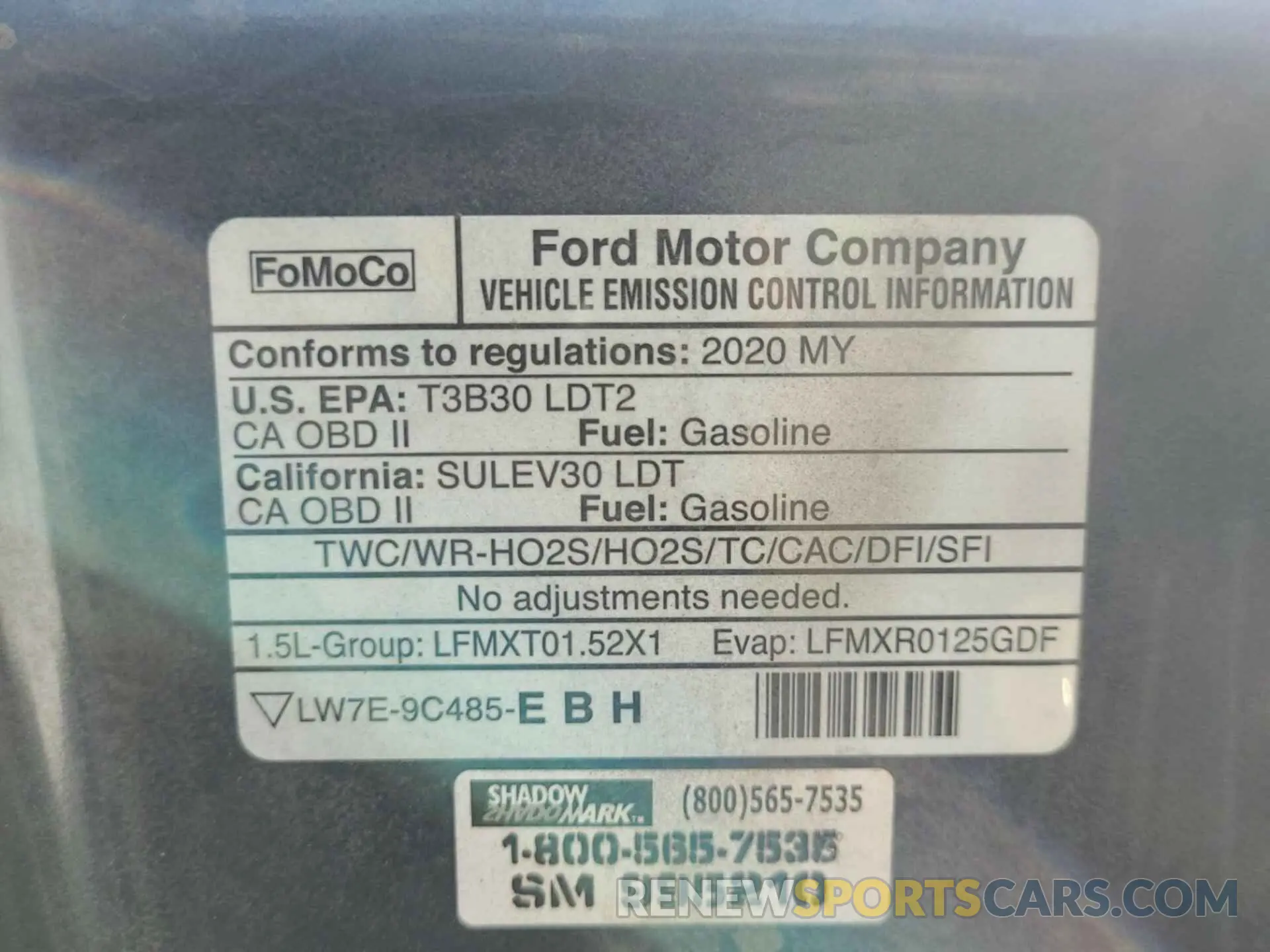 5 Photograph of a damaged car 1FMCU9G67LUB25778 FORD ESCAPE 2020