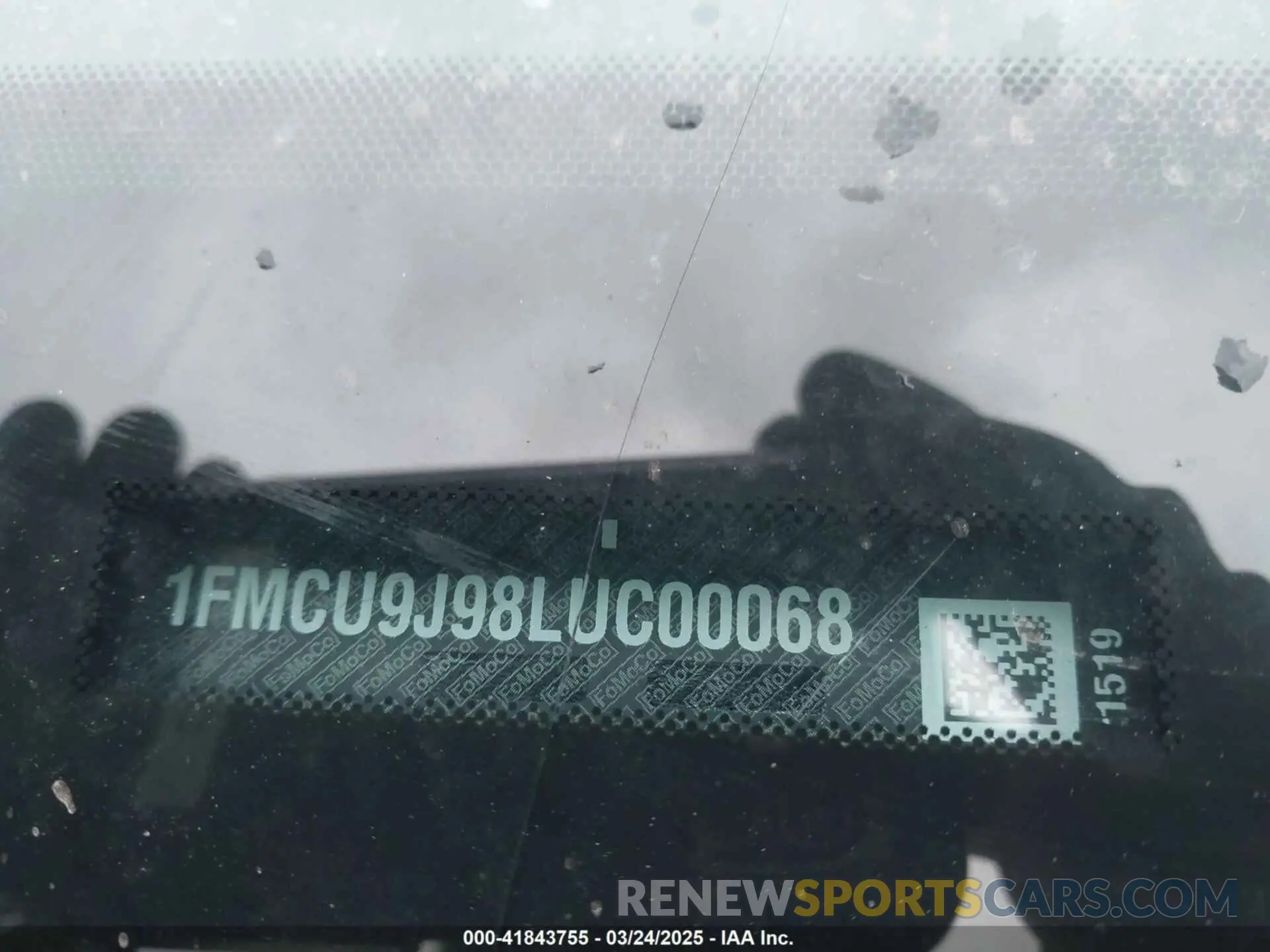 9 Photograph of a damaged car 1FMCU9J98LUC00068 FORD ESCAPE 2020
