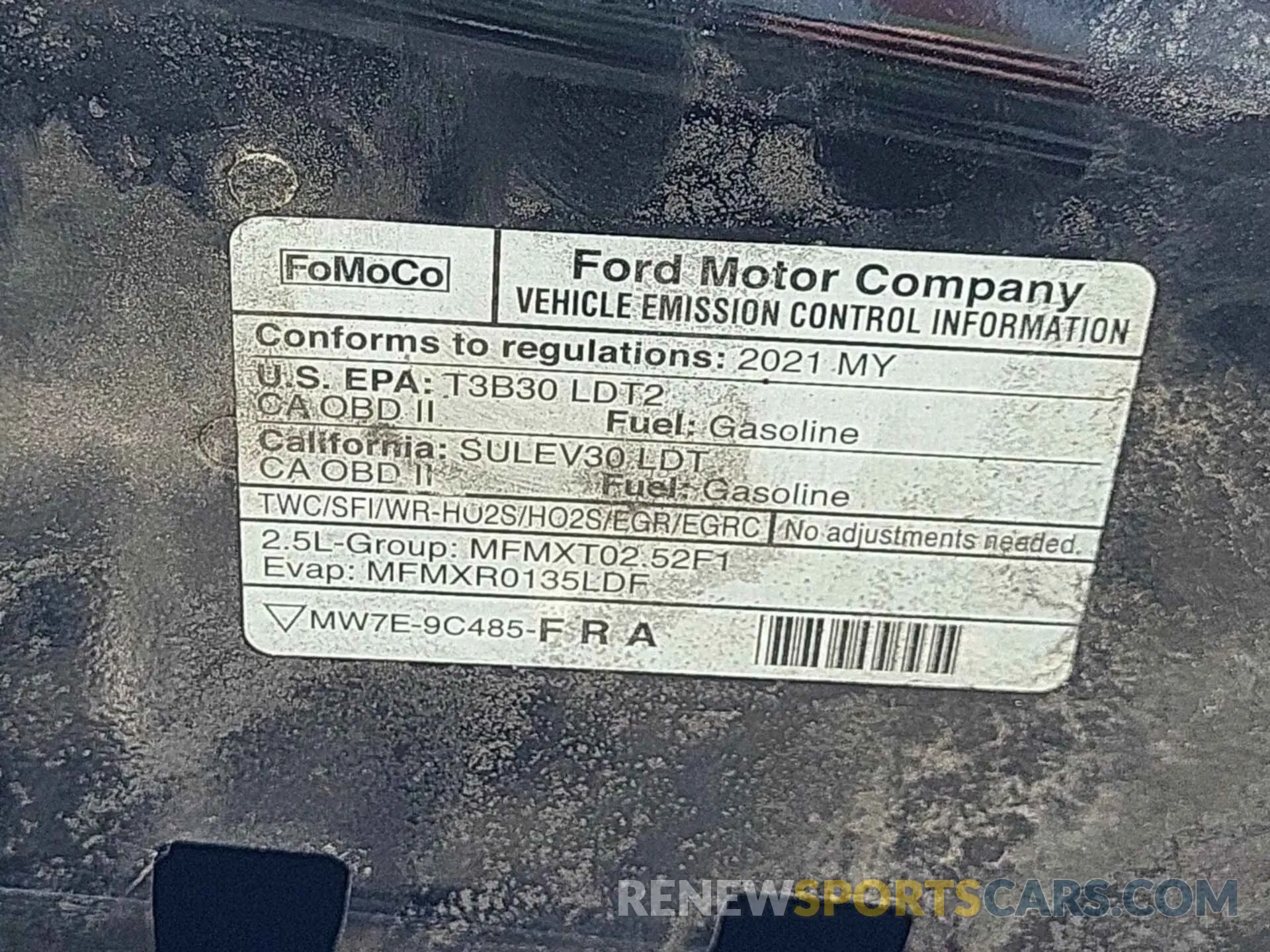 38 Photograph of a damaged car 1FMCU9CZ4MUA42441 FORD ESCAPE 2021