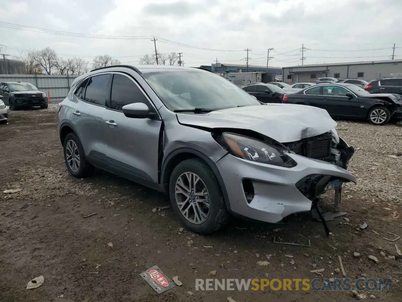 4 Photograph of a damaged car 1FMCU9H61MUA51063 FORD ESCAPE 2021