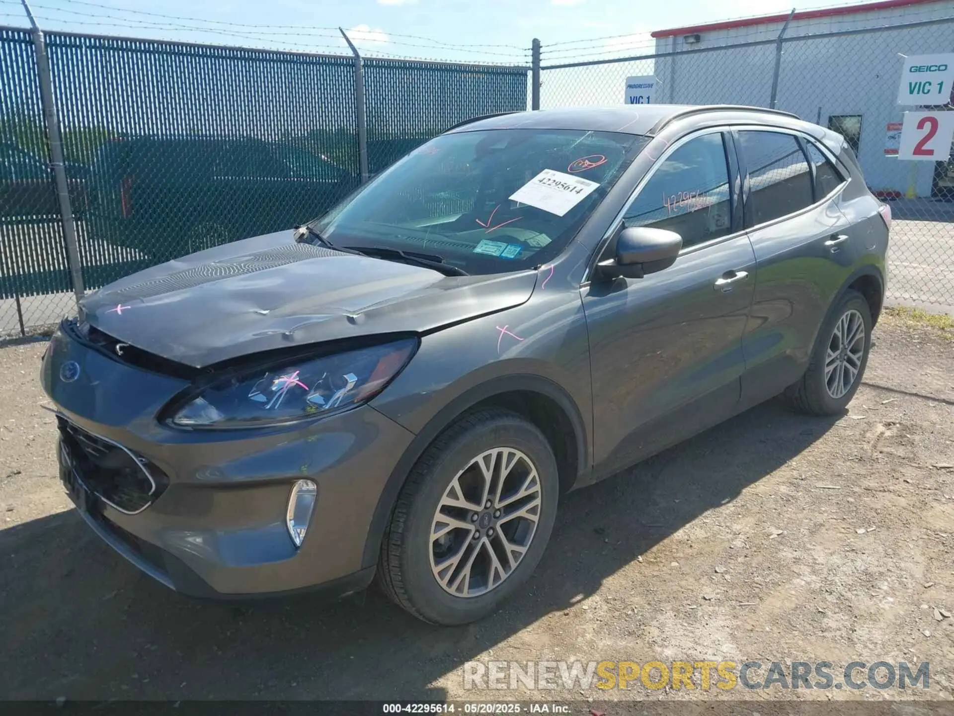 2 Photograph of a damaged car 1FMCU9H66MUA64813 FORD ESCAPE 2021