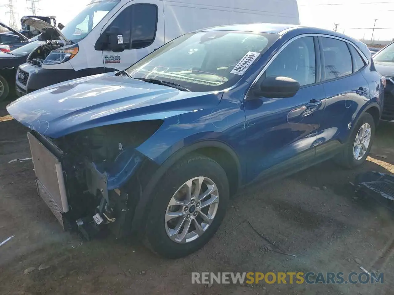 1 Photograph of a damaged car 1FMCU9G61NUB22605 FORD ESCAPE 2022