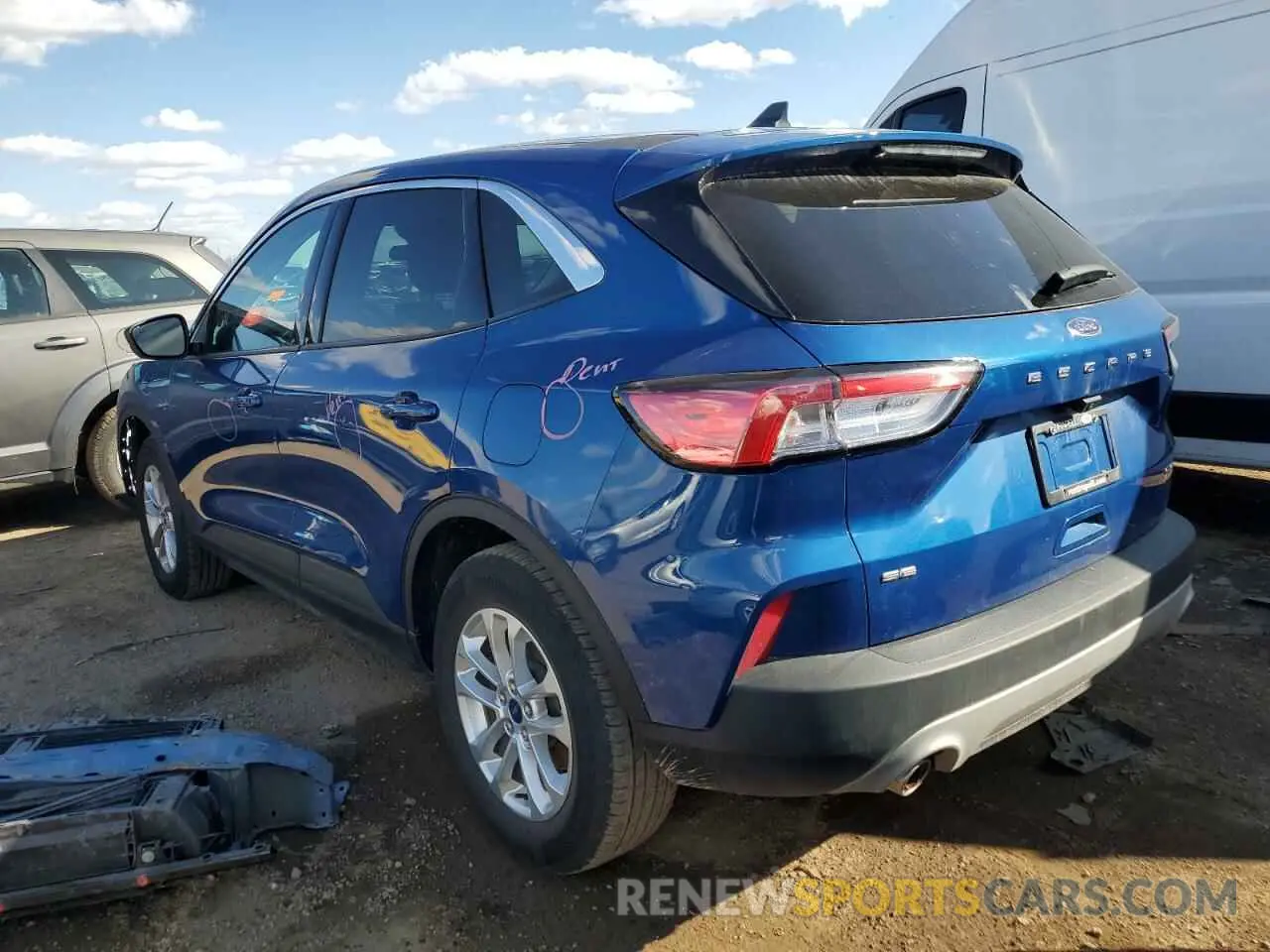 2 Photograph of a damaged car 1FMCU9G61NUB22605 FORD ESCAPE 2022
