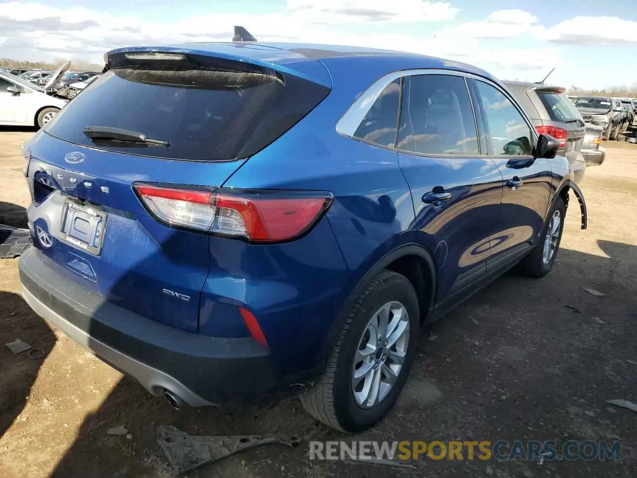 3 Photograph of a damaged car 1FMCU9G61NUB22605 FORD ESCAPE 2022