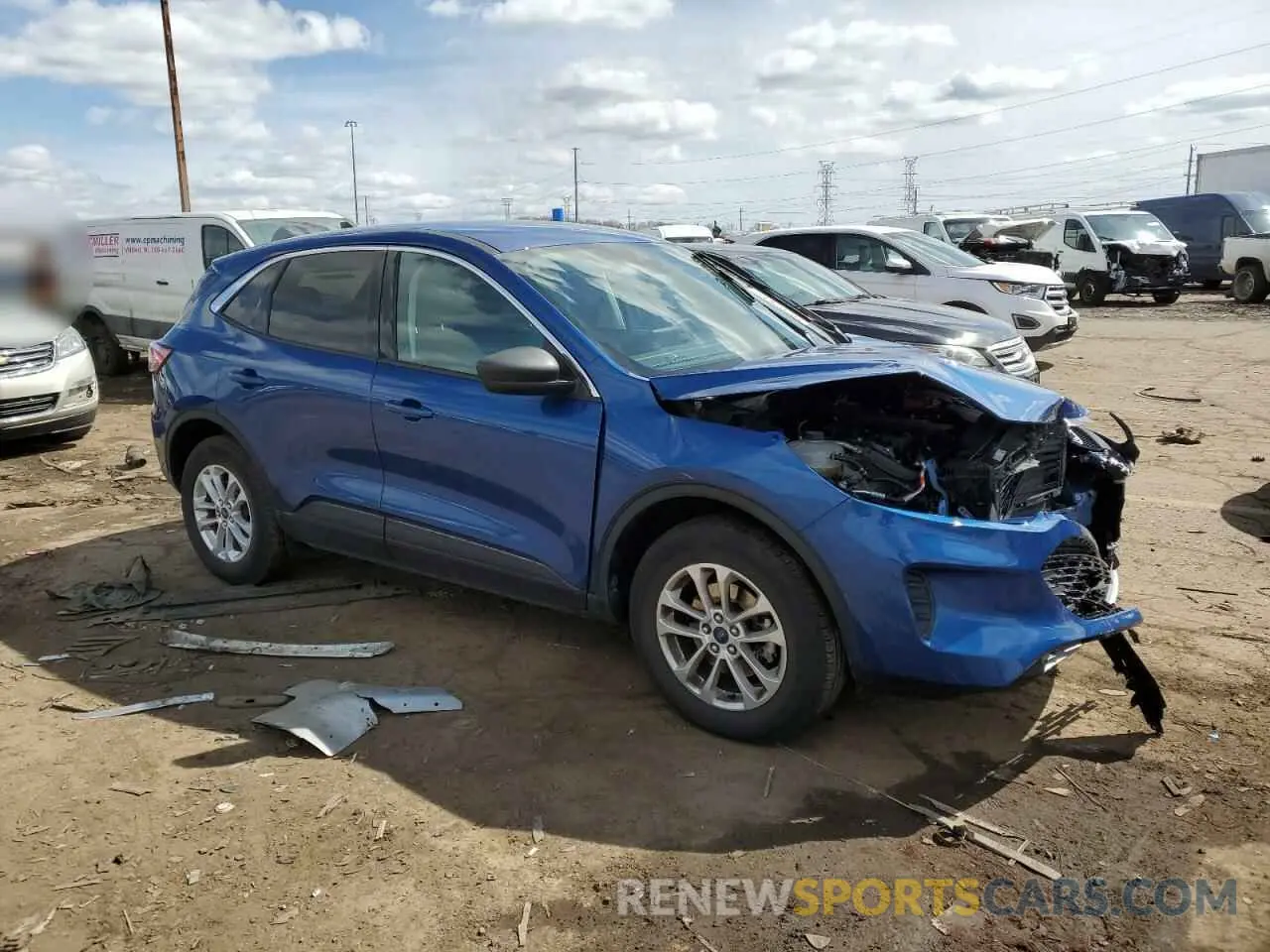 4 Photograph of a damaged car 1FMCU9G68NUB79755 FORD ESCAPE 2022
