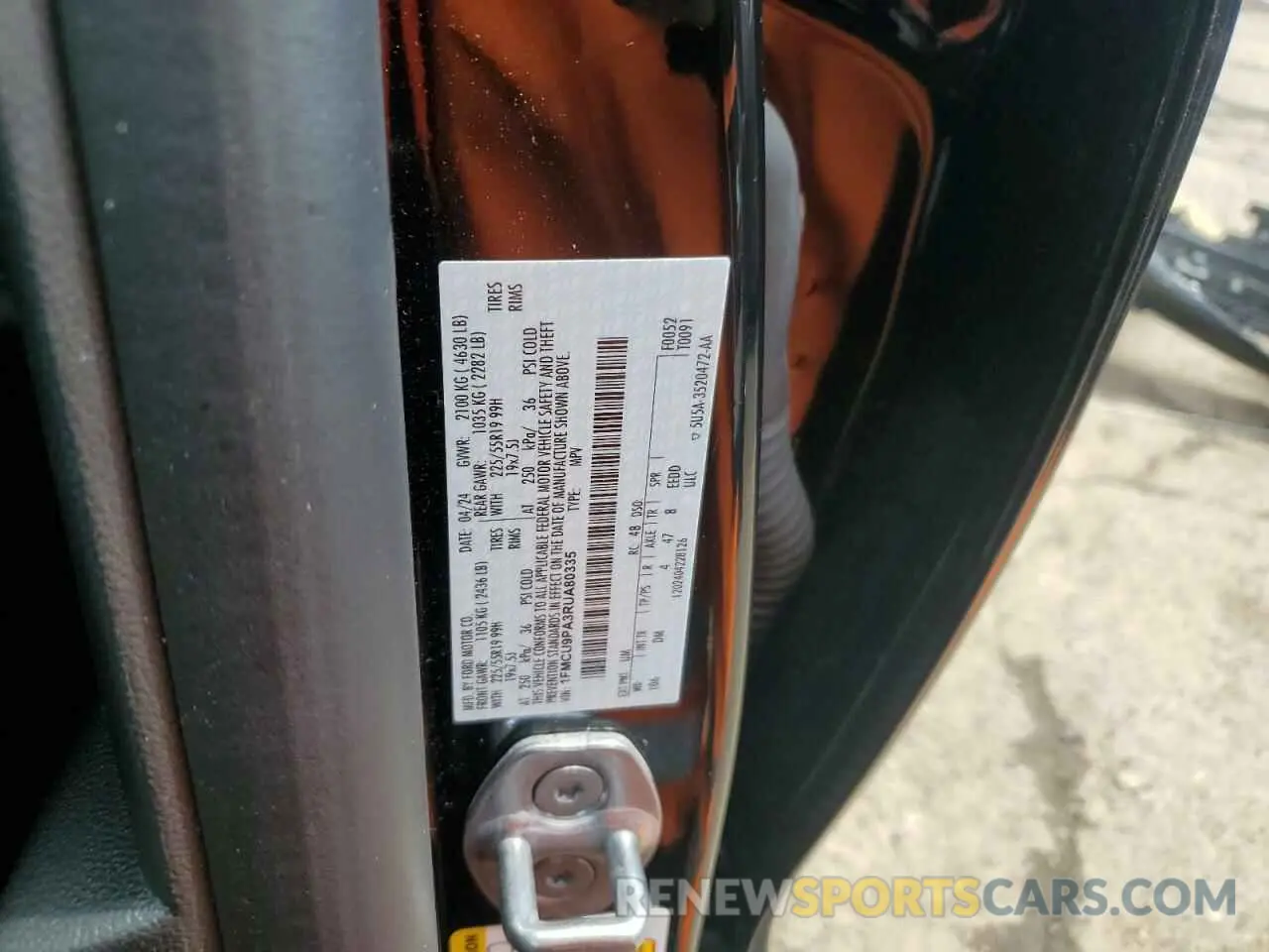 13 Photograph of a damaged car 1FMCU9PA3RUA80335 FORD ESCAPE ST 2024