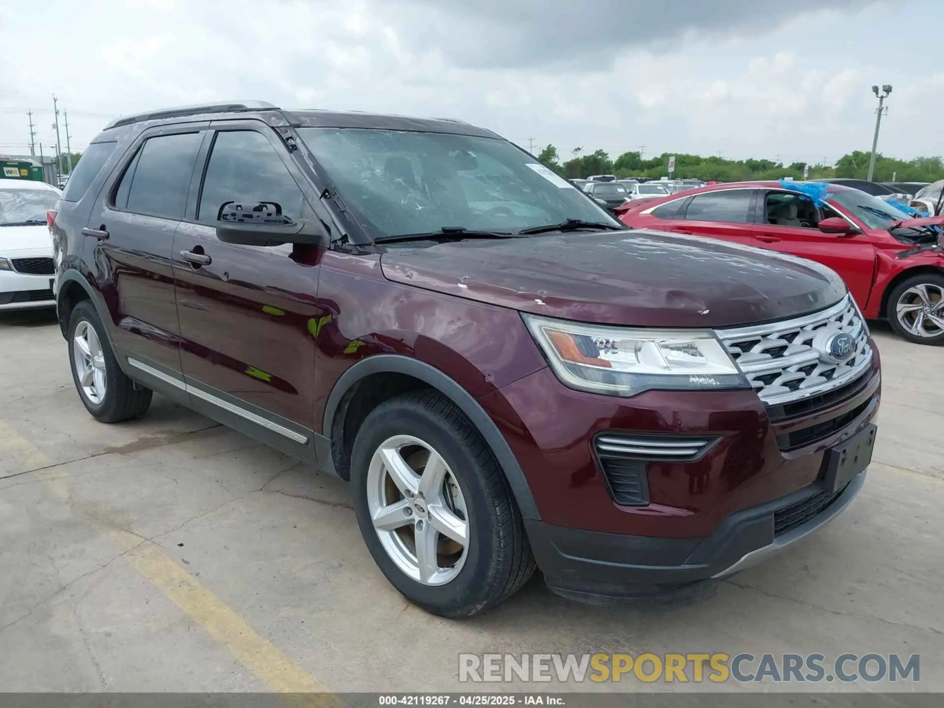 1 Photograph of a damaged car 1FM5K7D84KGB07468 FORD EXPLORER 2019