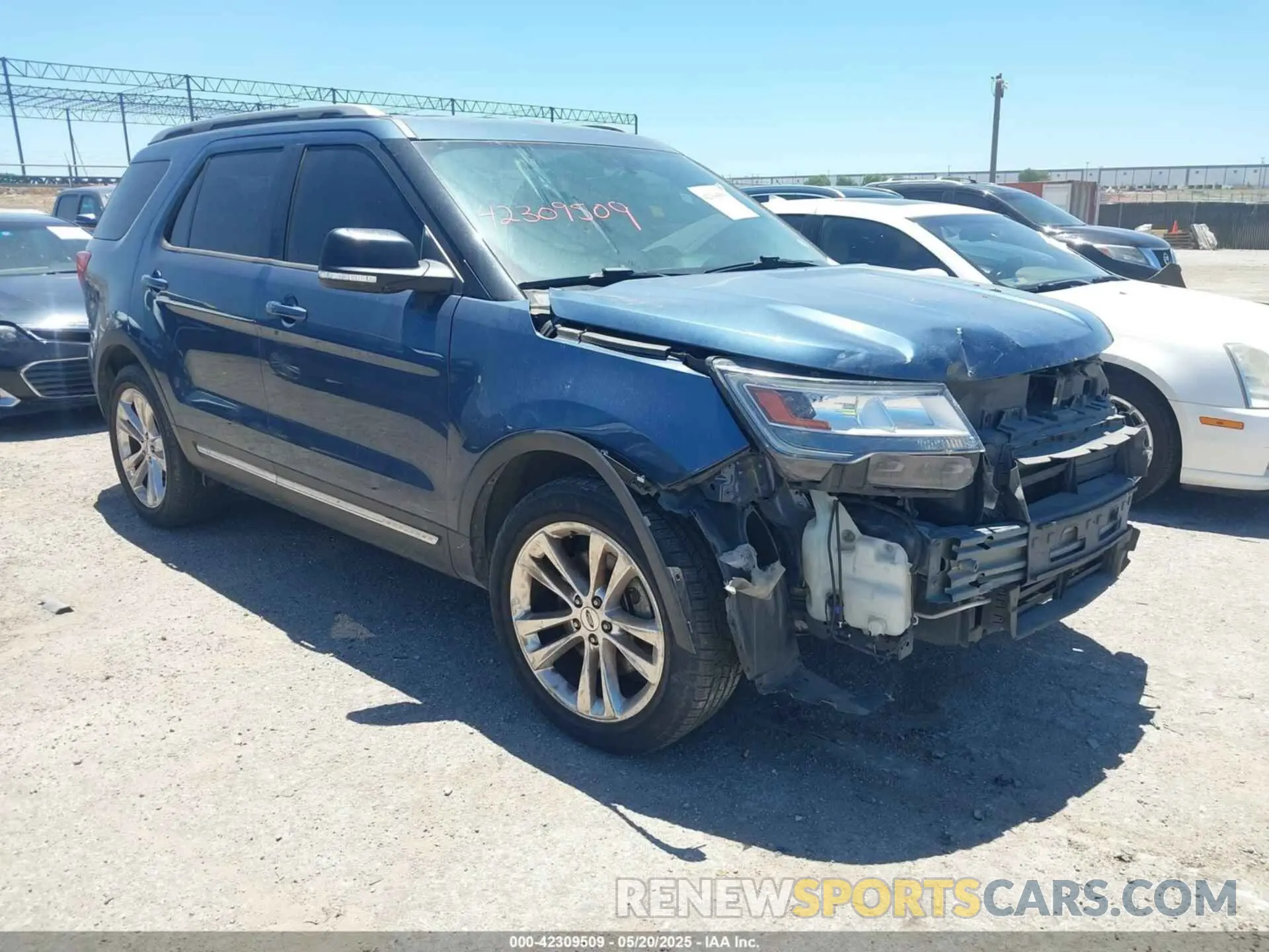 1 Photograph of a damaged car 1FM5K7D85KGA87862 FORD EXPLORER 2019
