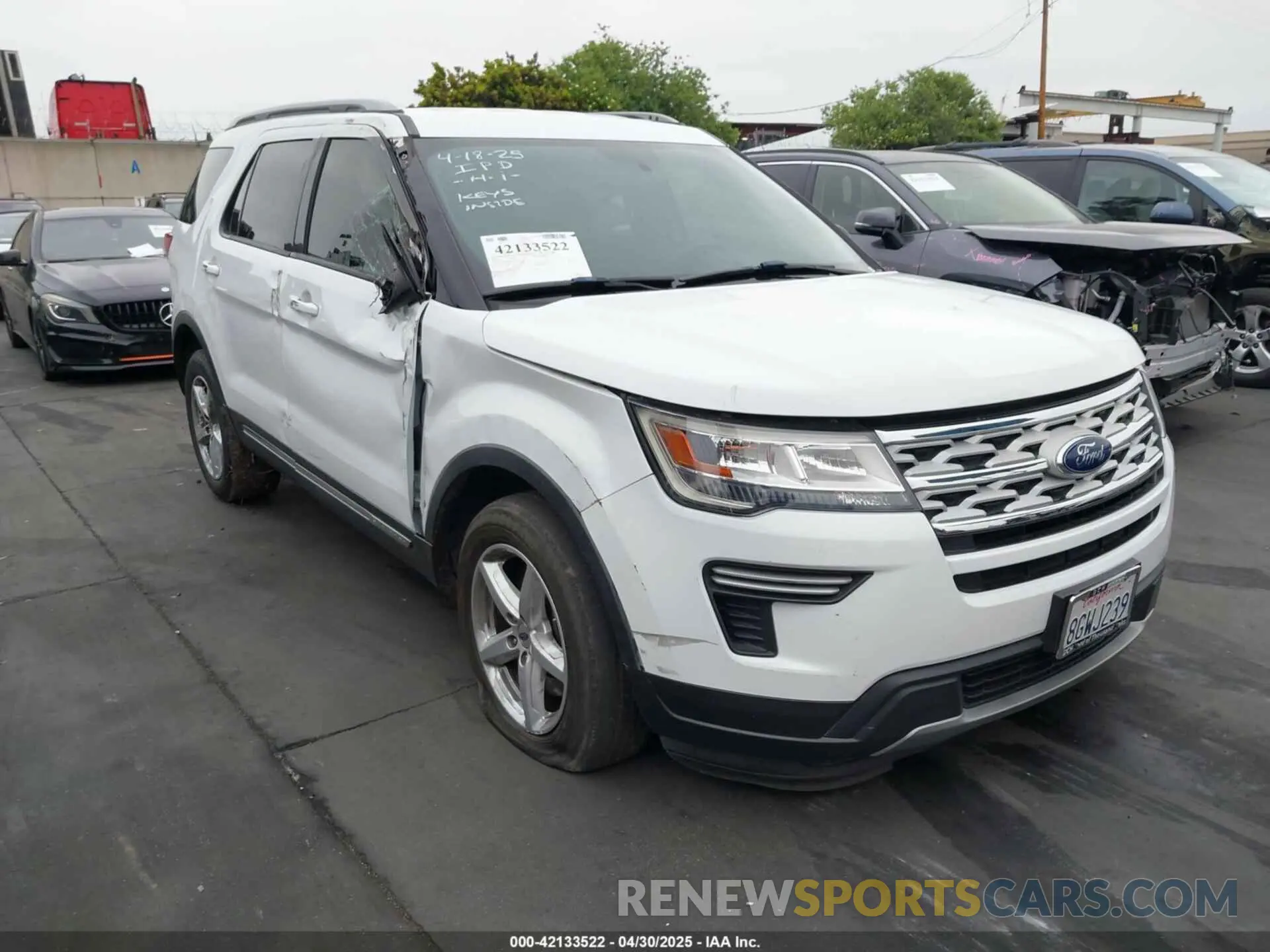 1 Photograph of a damaged car 1FM5K7D89KGA09987 FORD EXPLORER 2019