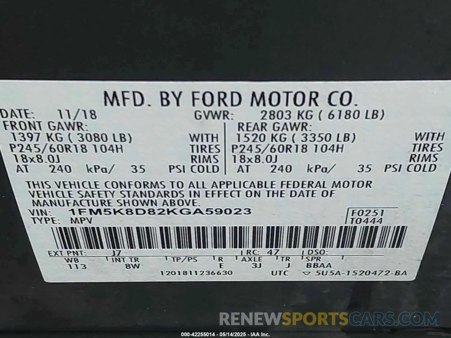 9 Photograph of a damaged car 1FM5K8D82KGA59023 FORD EXPLORER 2019
