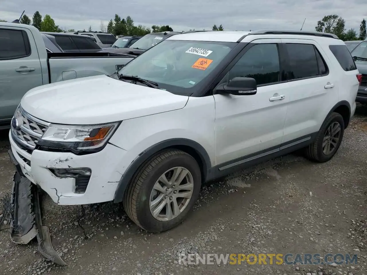 1 Photograph of a damaged car 1FM5K8D8XKGA61425 FORD EXPLORER 2019