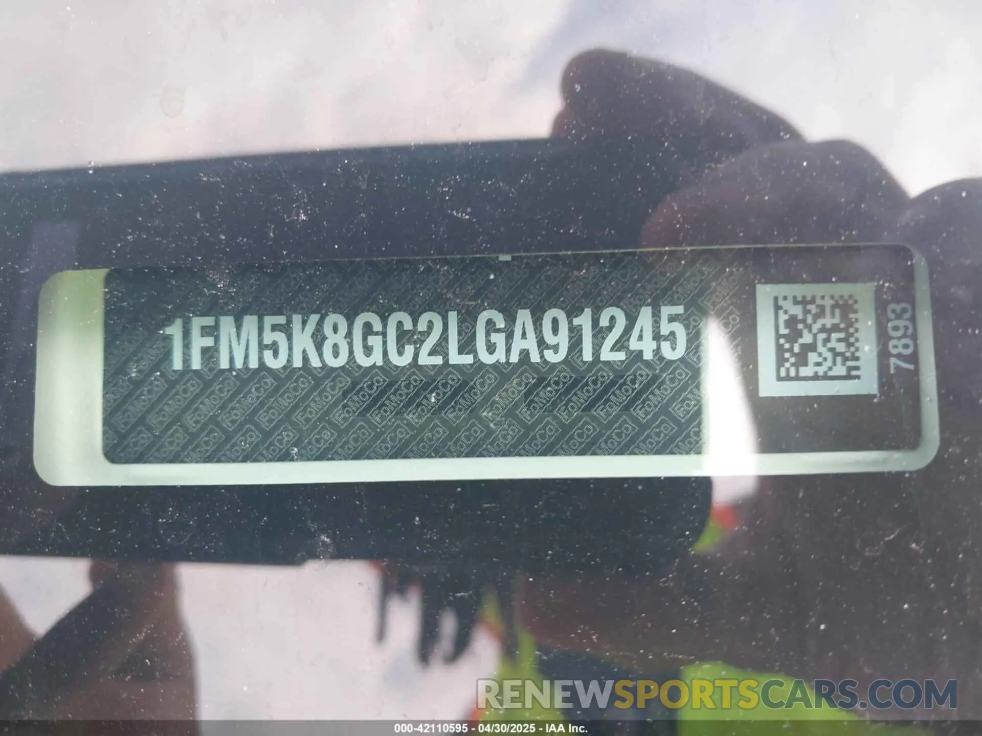 9 Photograph of a damaged car 1FM5K8GC2LGA91245 FORD EXPLORER 2020