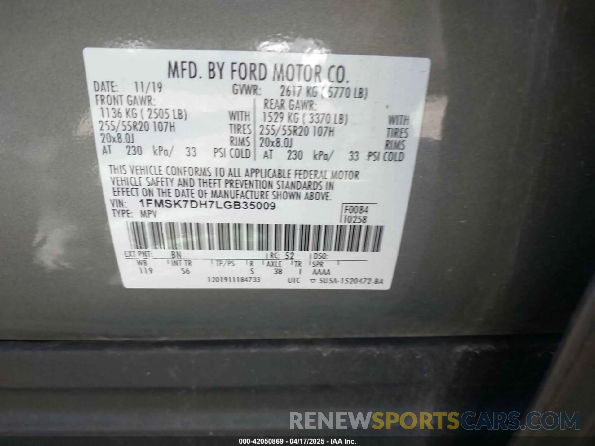 9 Photograph of a damaged car 1FMSK7DH7LGB35009 FORD EXPLORER 2020