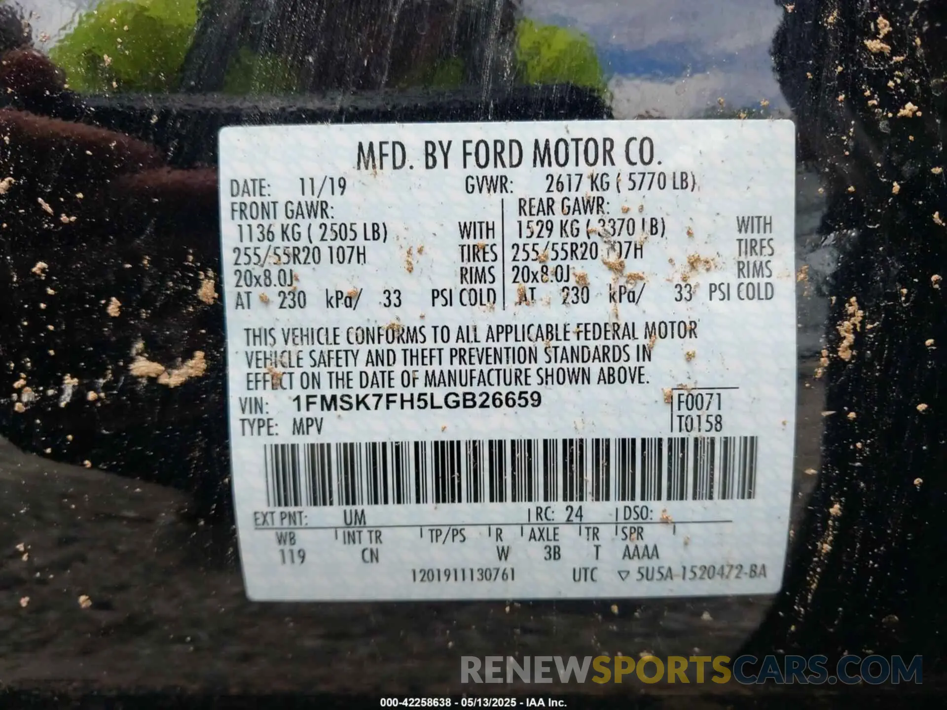 9 Photograph of a damaged car 1FMSK7FH5LGB26659 FORD EXPLORER 2020