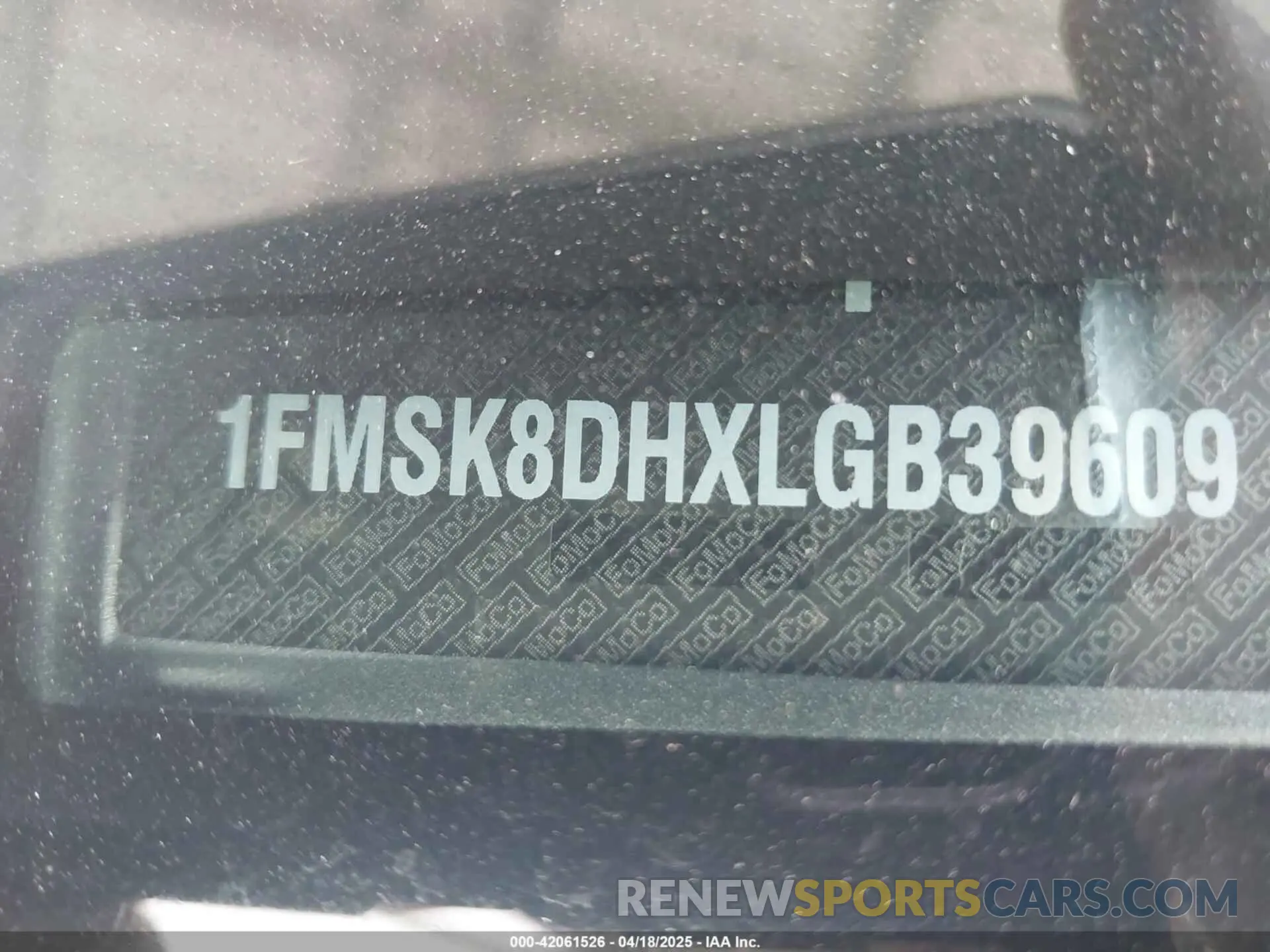 9 Photograph of a damaged car 1FMSK8DHXLGB39609 FORD EXPLORER 2020