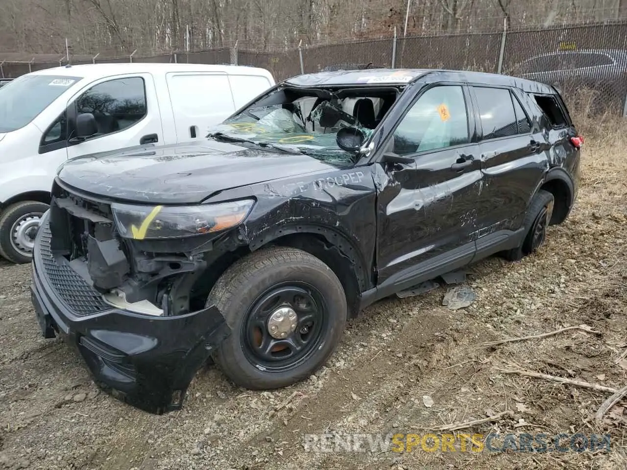 1 Photograph of a damaged car 1FM5K8AB1MGA87320 FORD EXPLORER 2021
