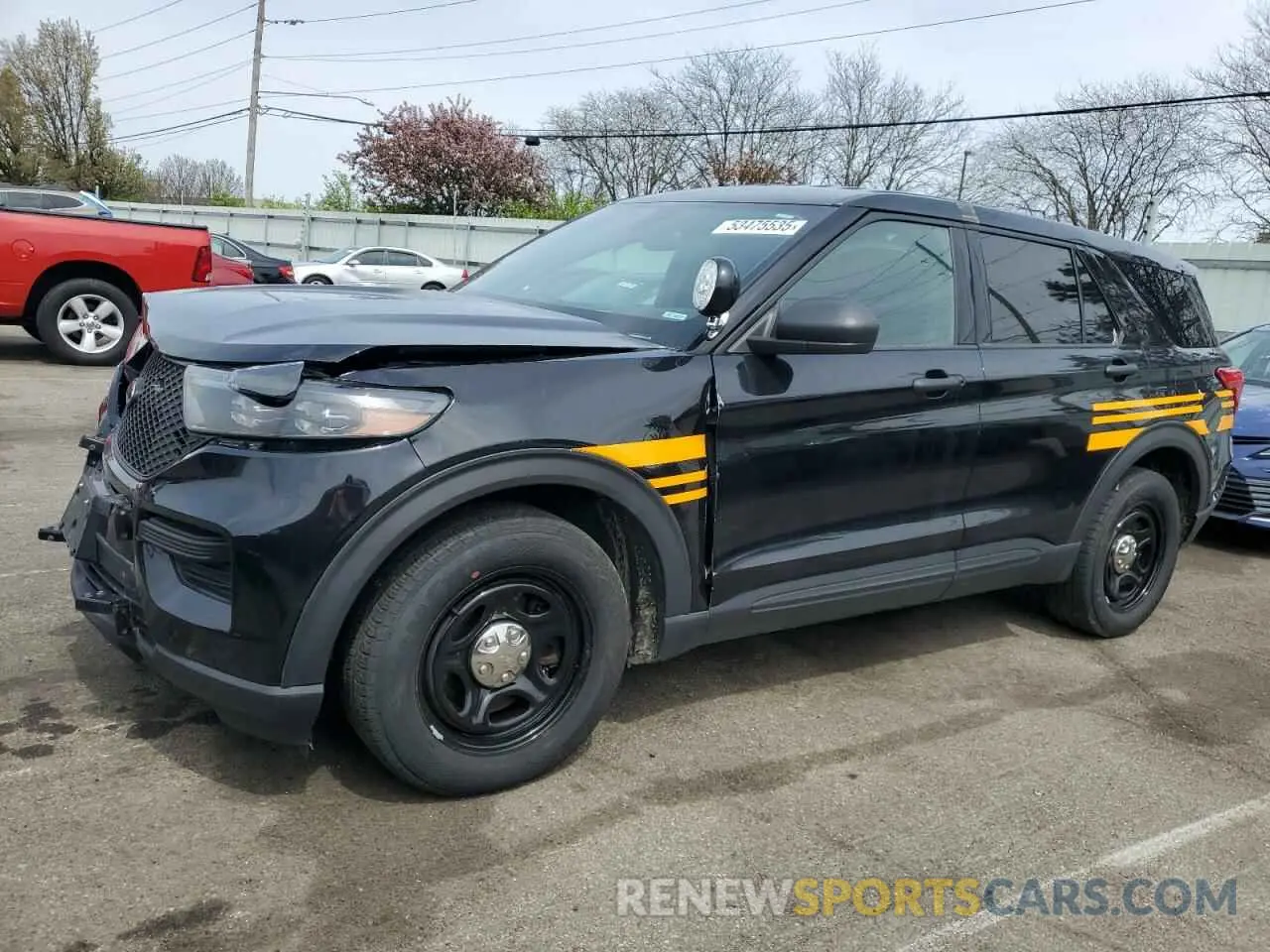 1 Photograph of a damaged car 1FM5K8ABXMGA18741 FORD EXPLORER 2021