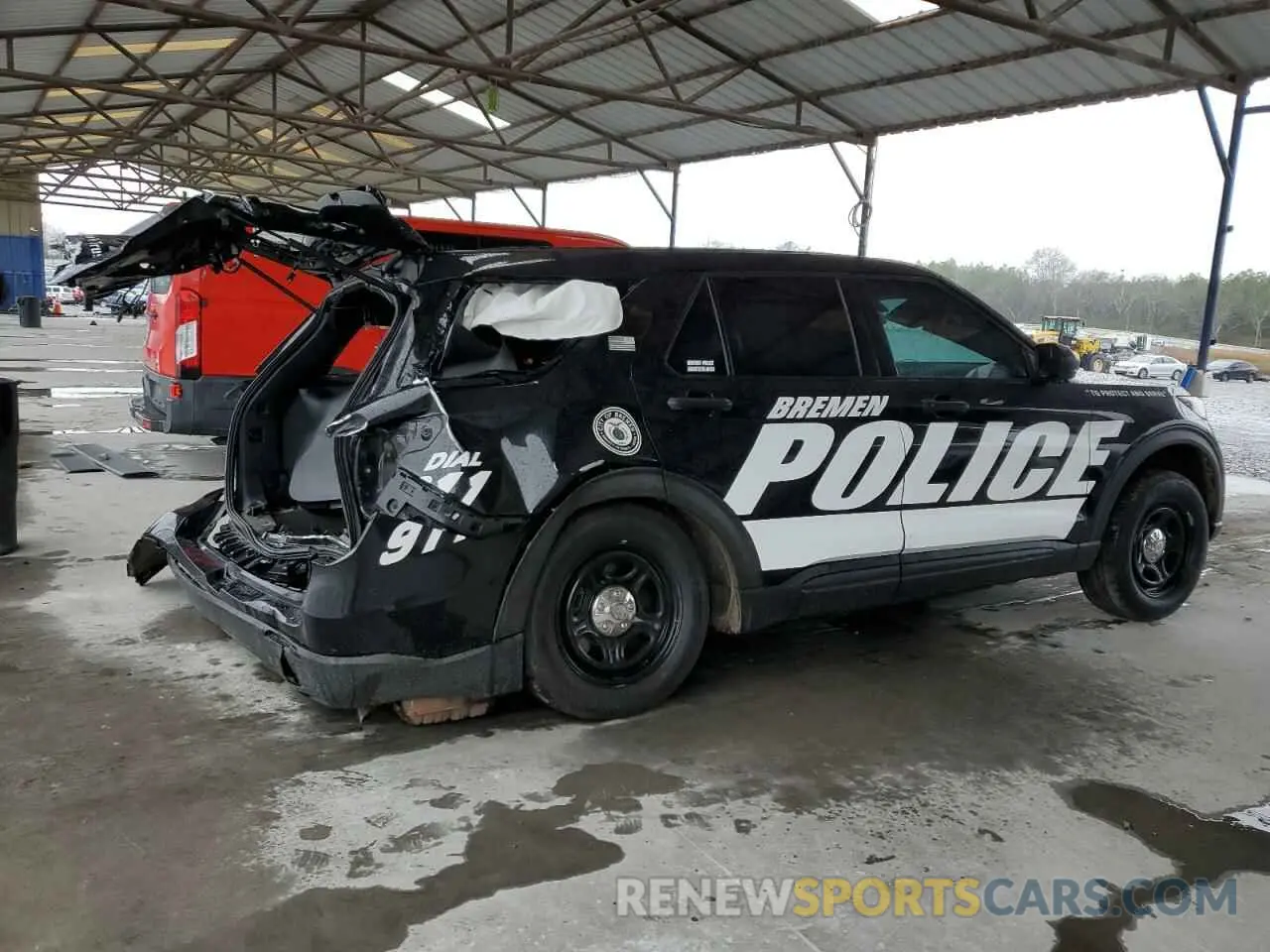 3 Photograph of a damaged car 1FM5K8ABXMGA96842 FORD EXPLORER 2021