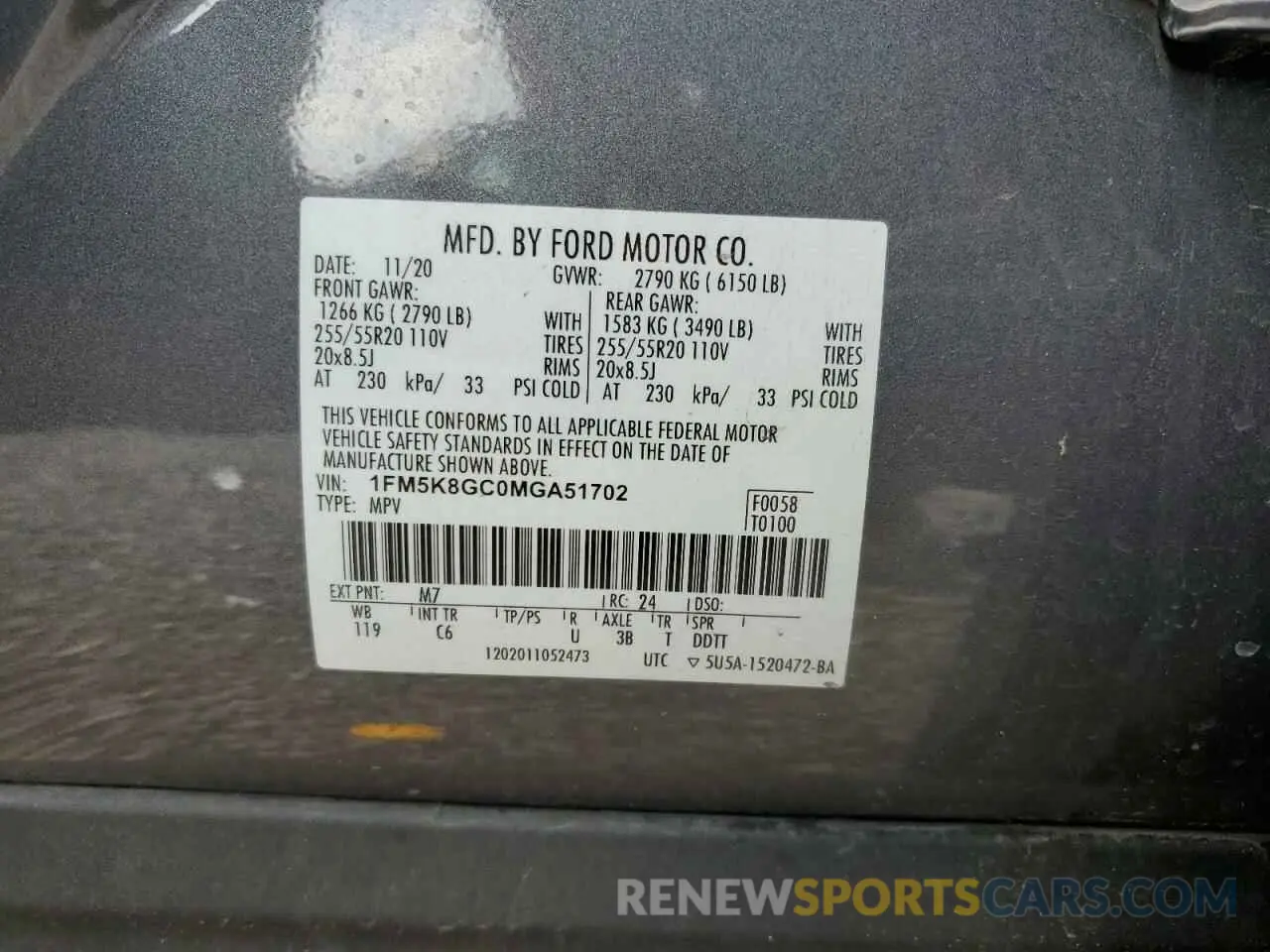 15 Photograph of a damaged car 1FM5K8GC0MGA51702 FORD EXPLORER 2021