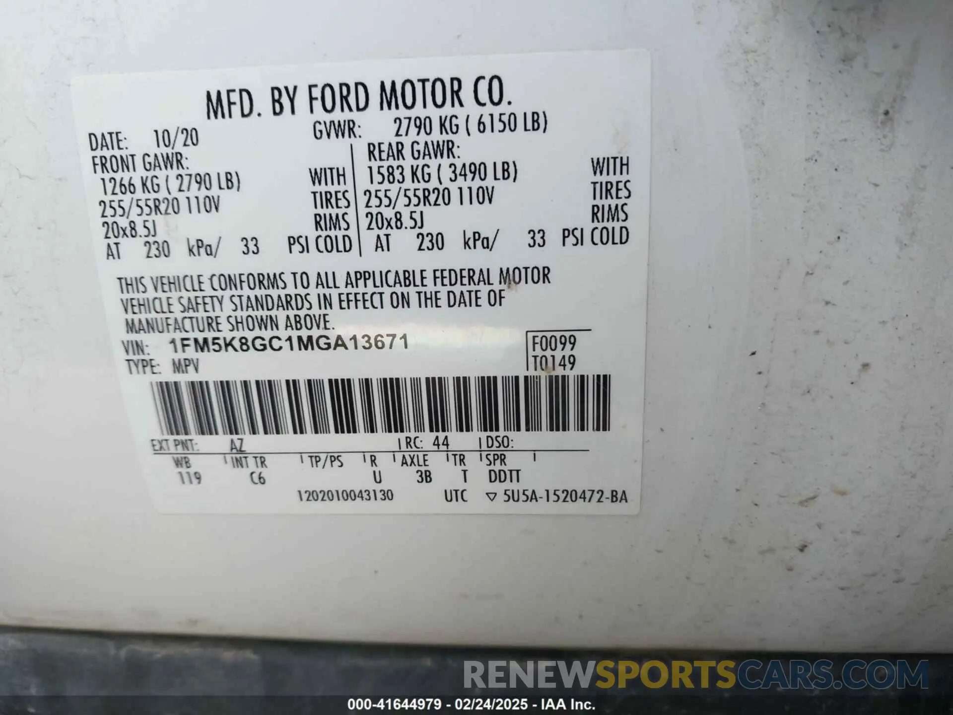 9 Photograph of a damaged car 1FM5K8GC1MGA13671 FORD EXPLORER 2021