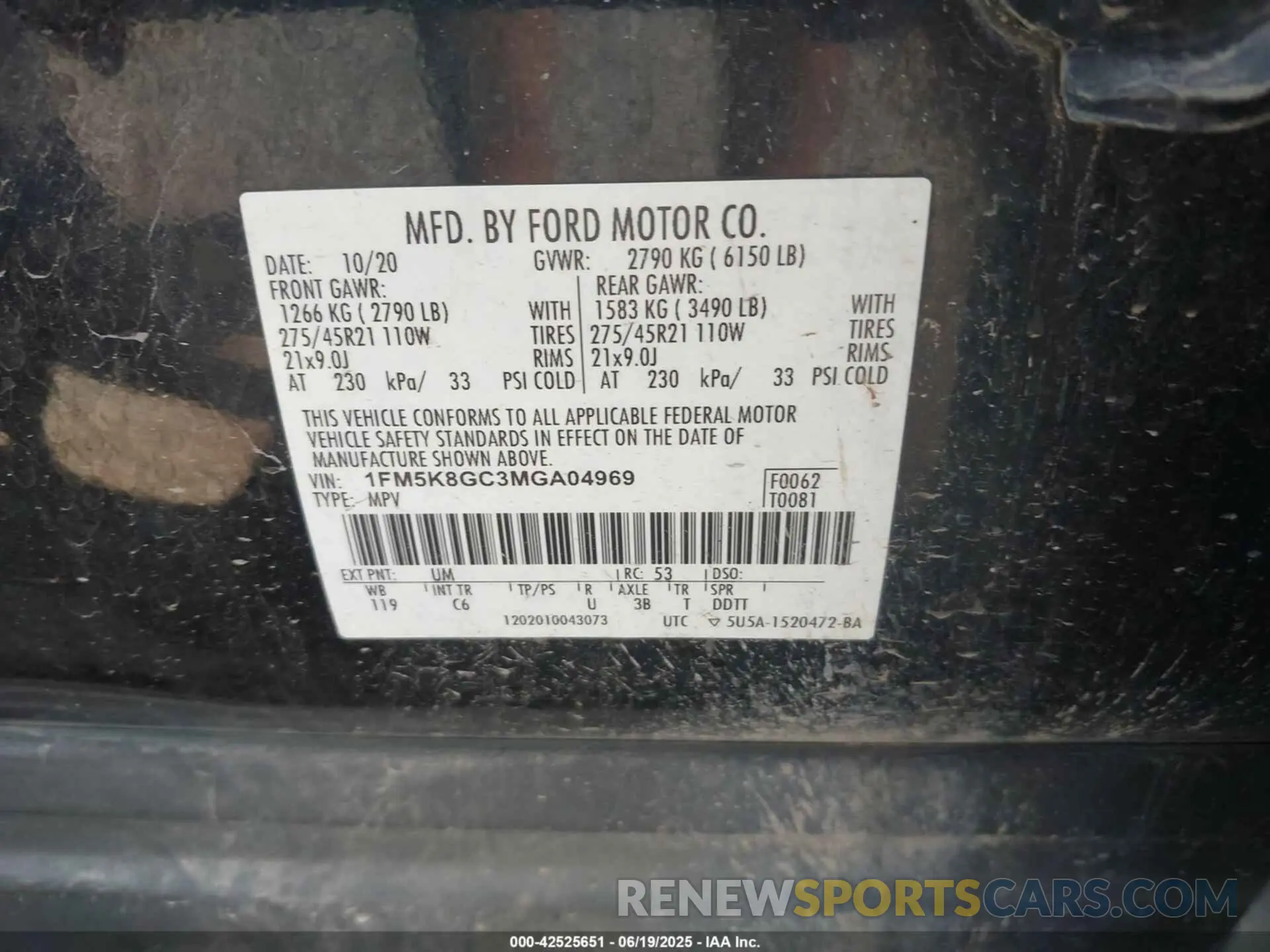 9 Photograph of a damaged car 1FM5K8GC3MGA04969 FORD EXPLORER 2021