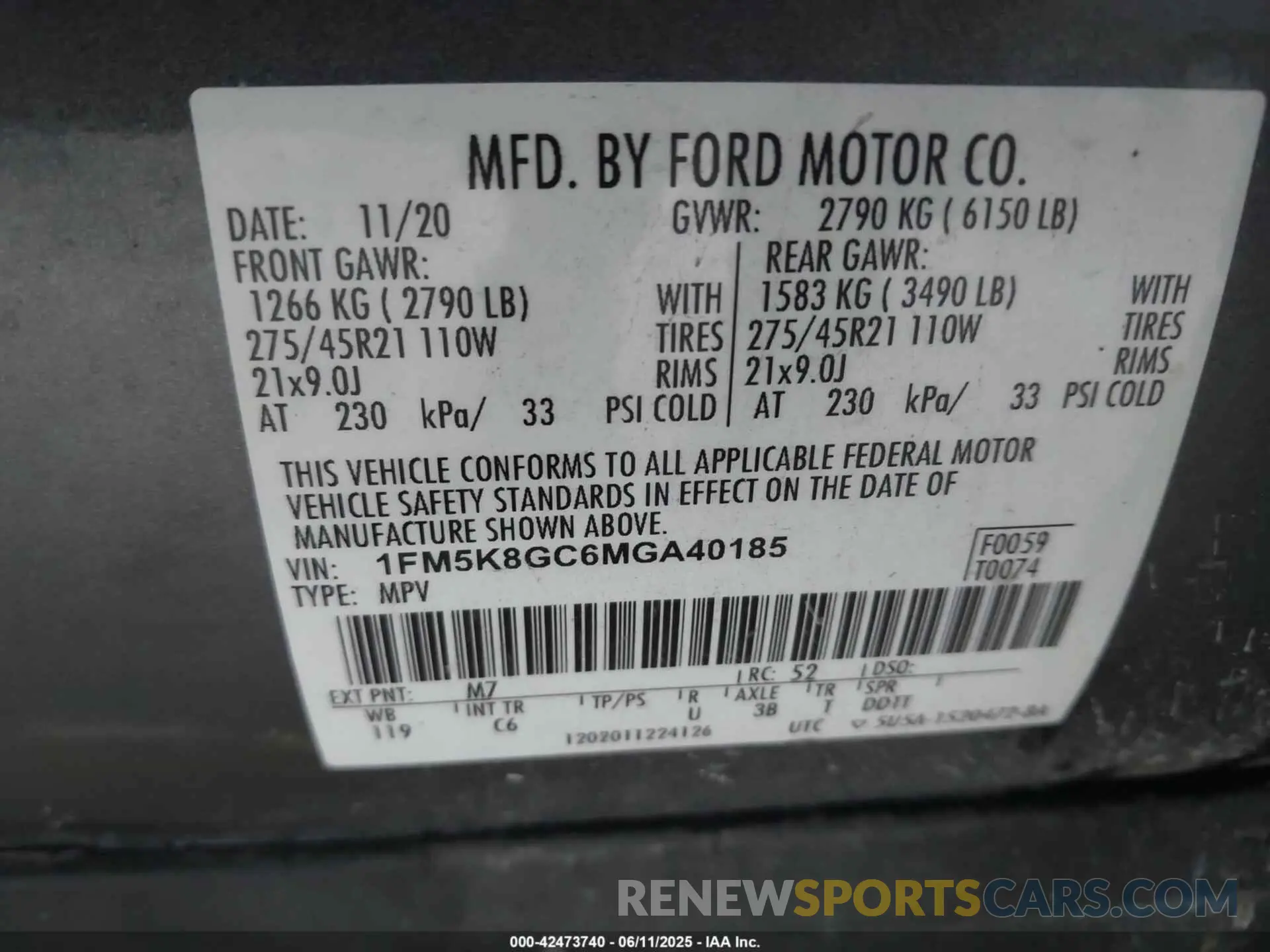 9 Photograph of a damaged car 1FM5K8GC6MGA40185 FORD EXPLORER 2021
