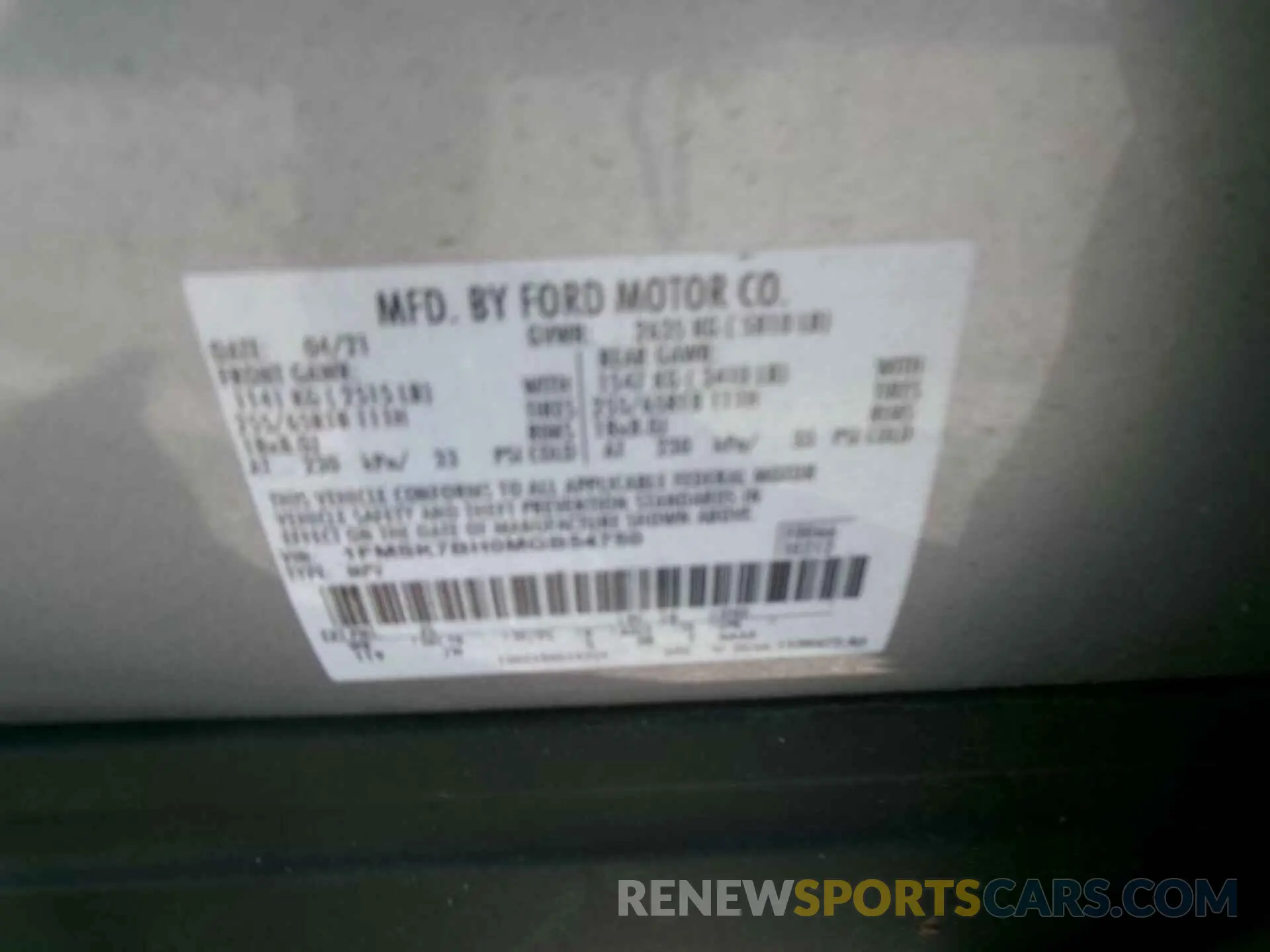 7 Photograph of a damaged car 1FMSK7BH0MGB54750 FORD EXPLORER 2021