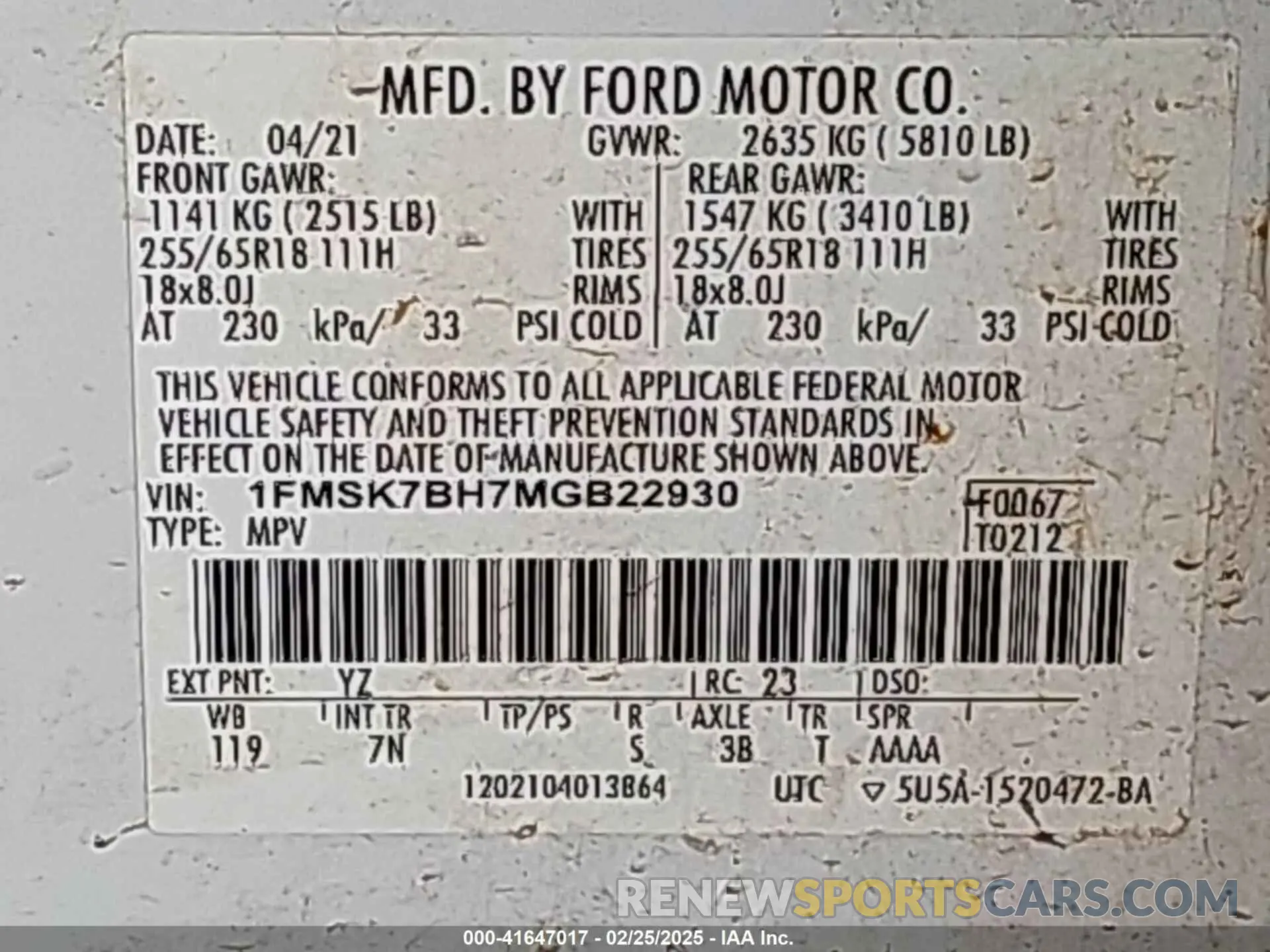 9 Photograph of a damaged car 1FMSK7BH7MGB22930 FORD EXPLORER 2021