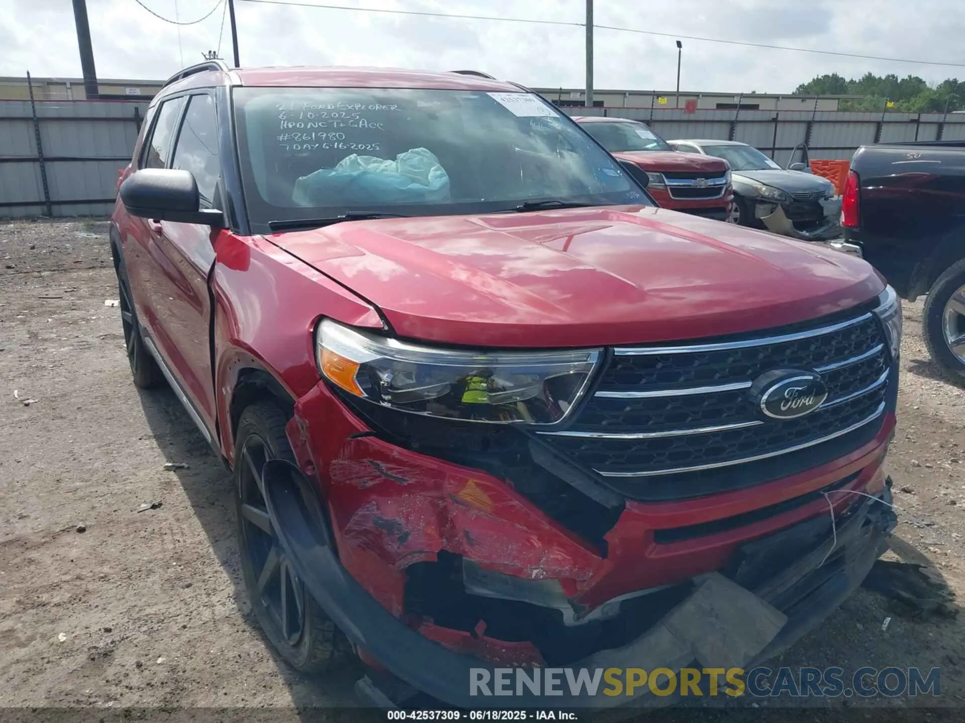 1 Photograph of a damaged car 1FMSK7DH2MGA52136 FORD EXPLORER 2021