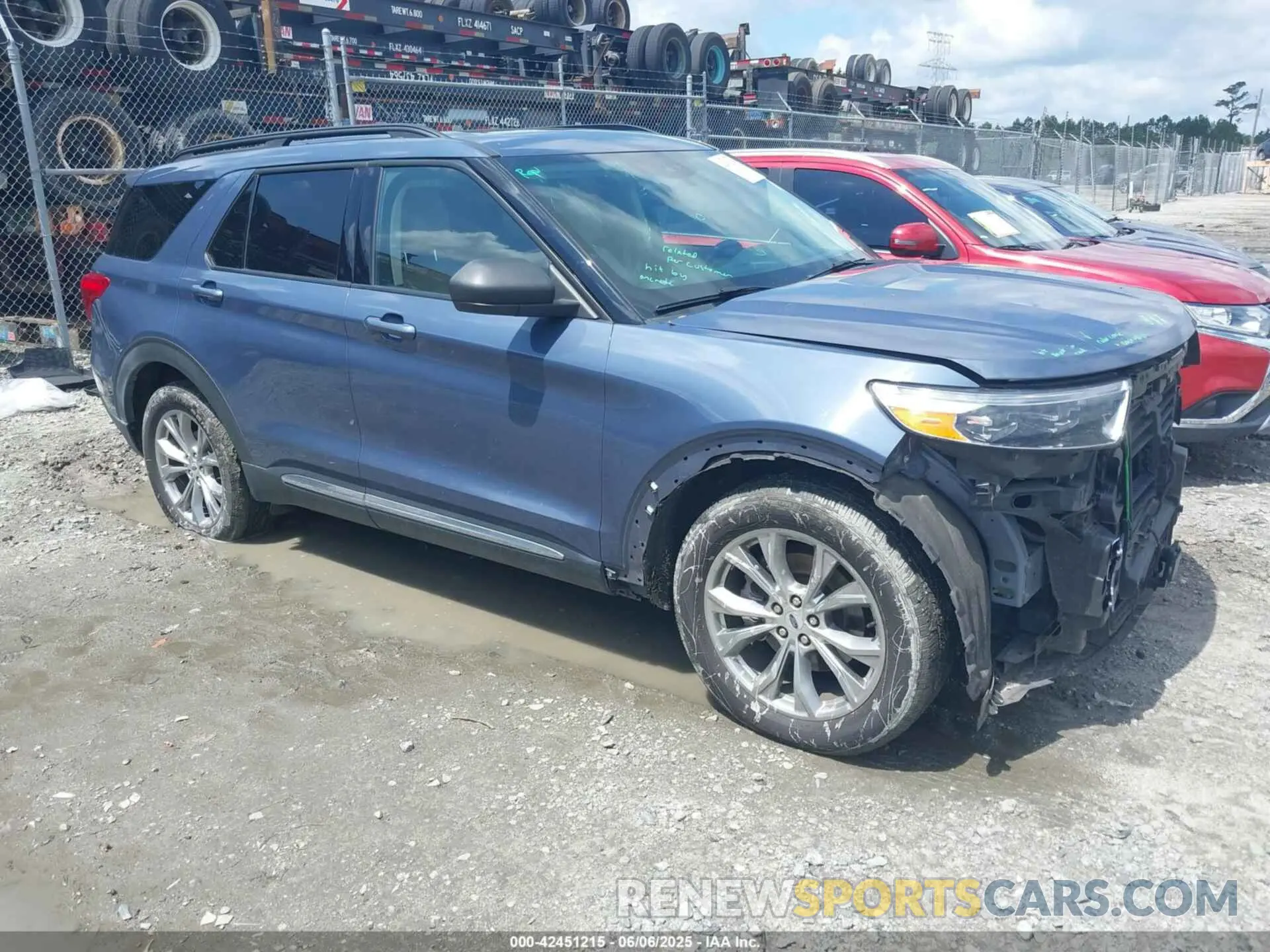 1 Photograph of a damaged car 1FMSK7DH8MGB27924 FORD EXPLORER 2021