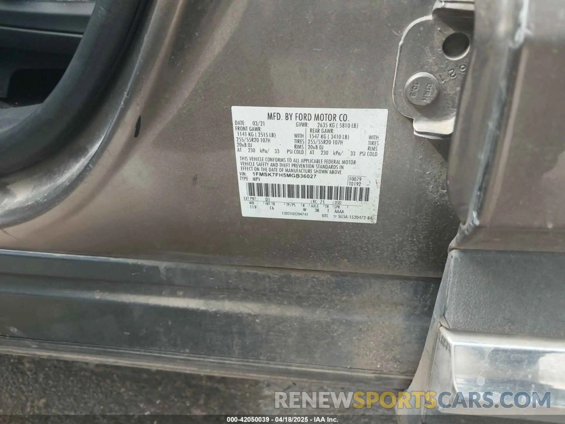 9 Photograph of a damaged car 1FMSK7FH5MGB36027 FORD EXPLORER 2021