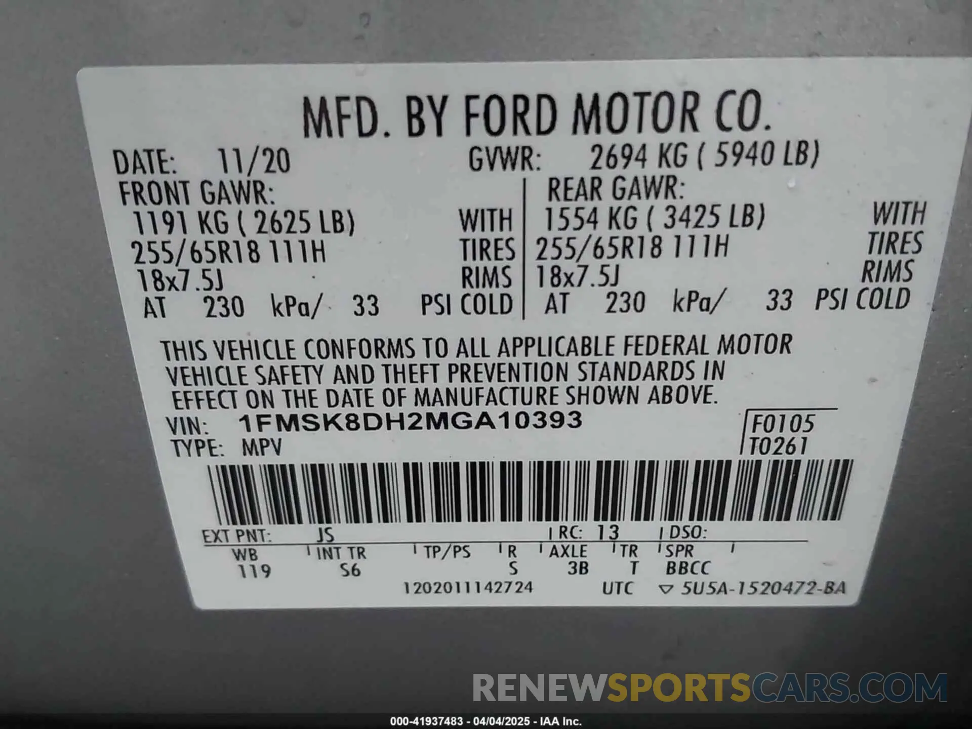 9 Photograph of a damaged car 1FMSK8DH2MGA10393 FORD EXPLORER 2021
