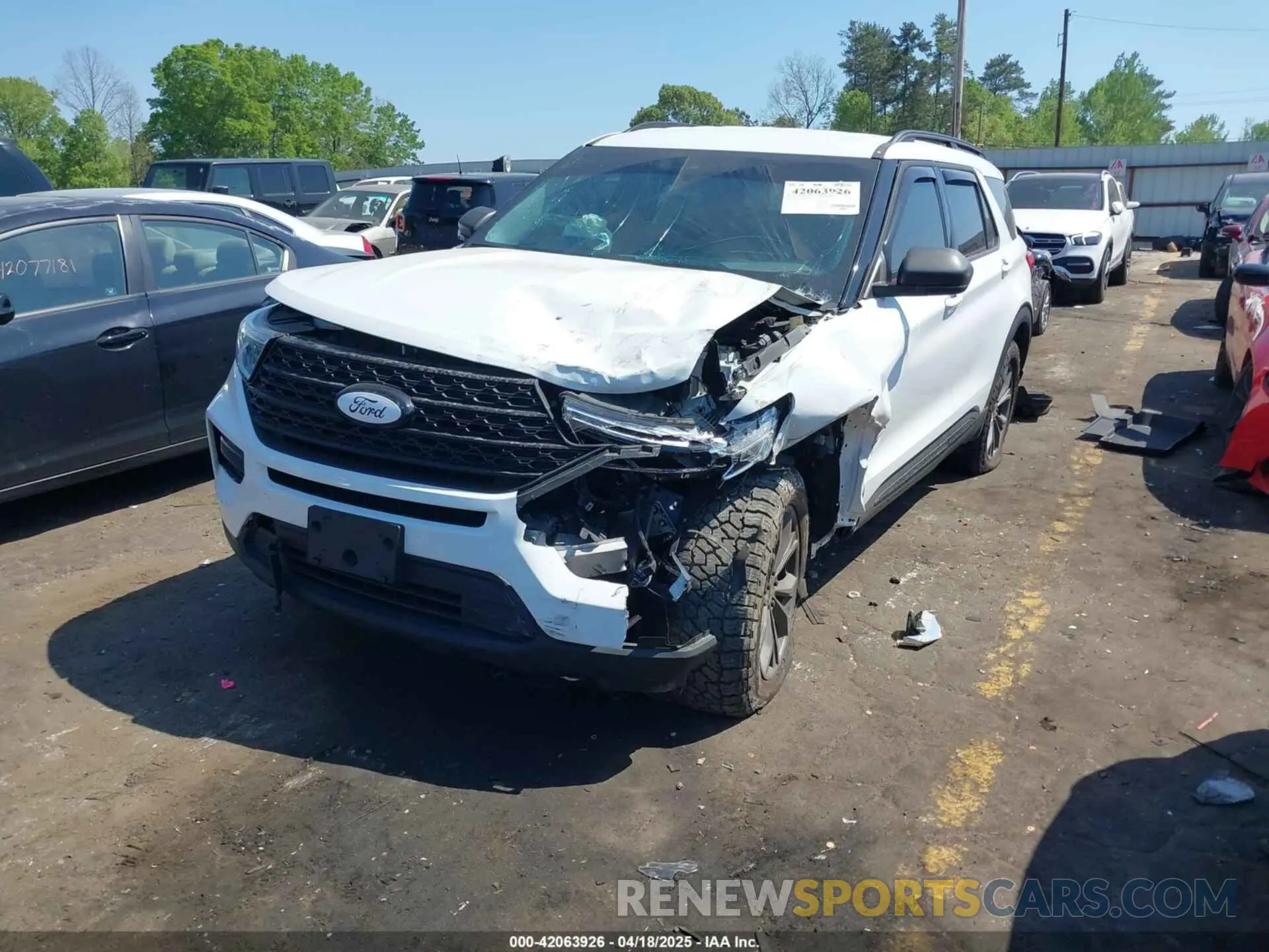 2 Photograph of a damaged car 1FMSK8DH9MGB75390 FORD EXPLORER 2021