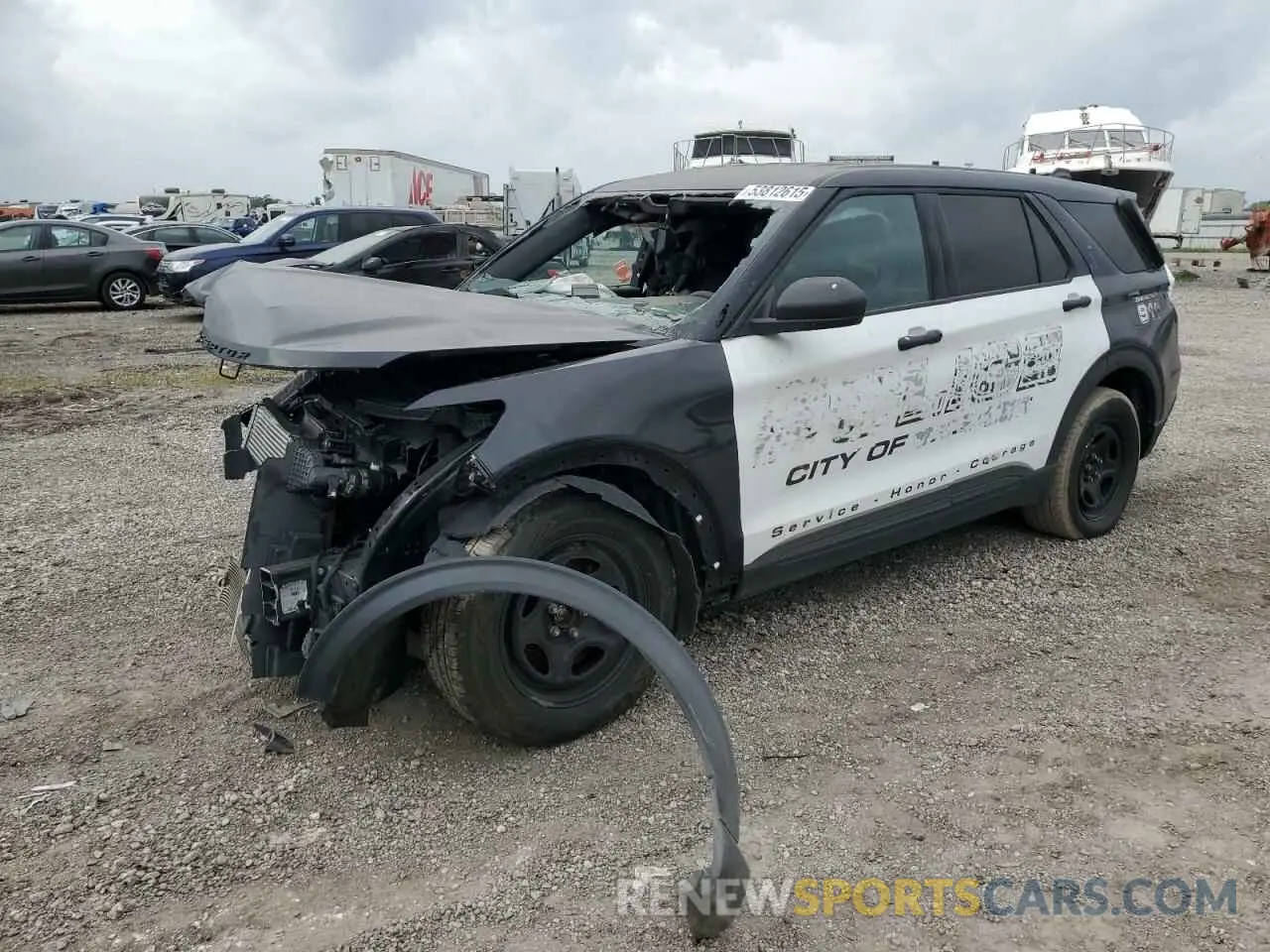 1 Photograph of a damaged car 1FM5K8AC2NGA43062 FORD EXPLORER 2022