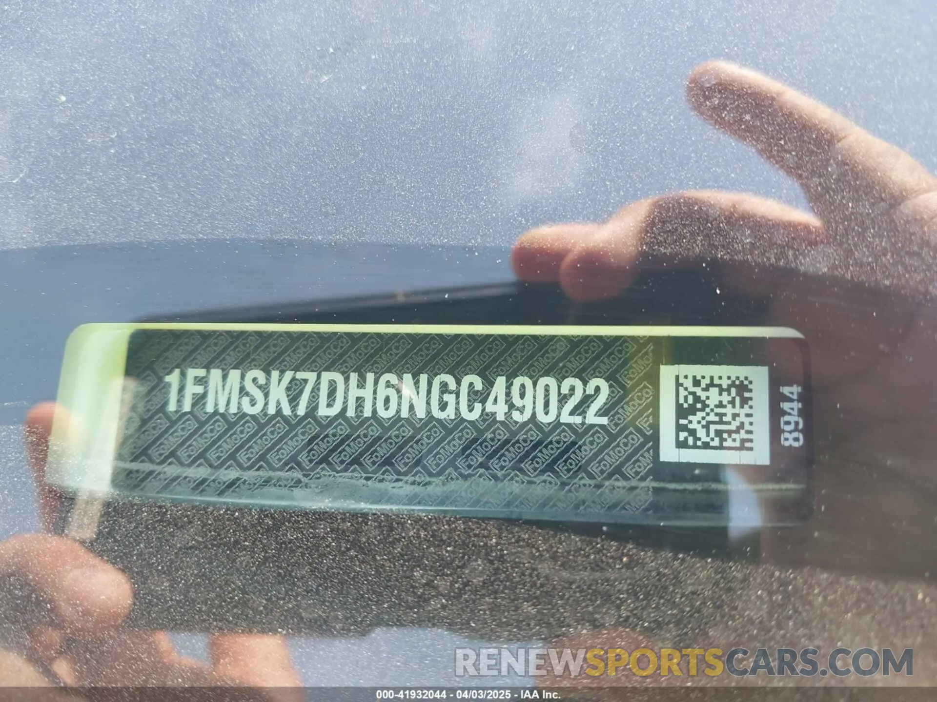 9 Photograph of a damaged car 1FMSK7DH6NGC49022 FORD EXPLORER 2022